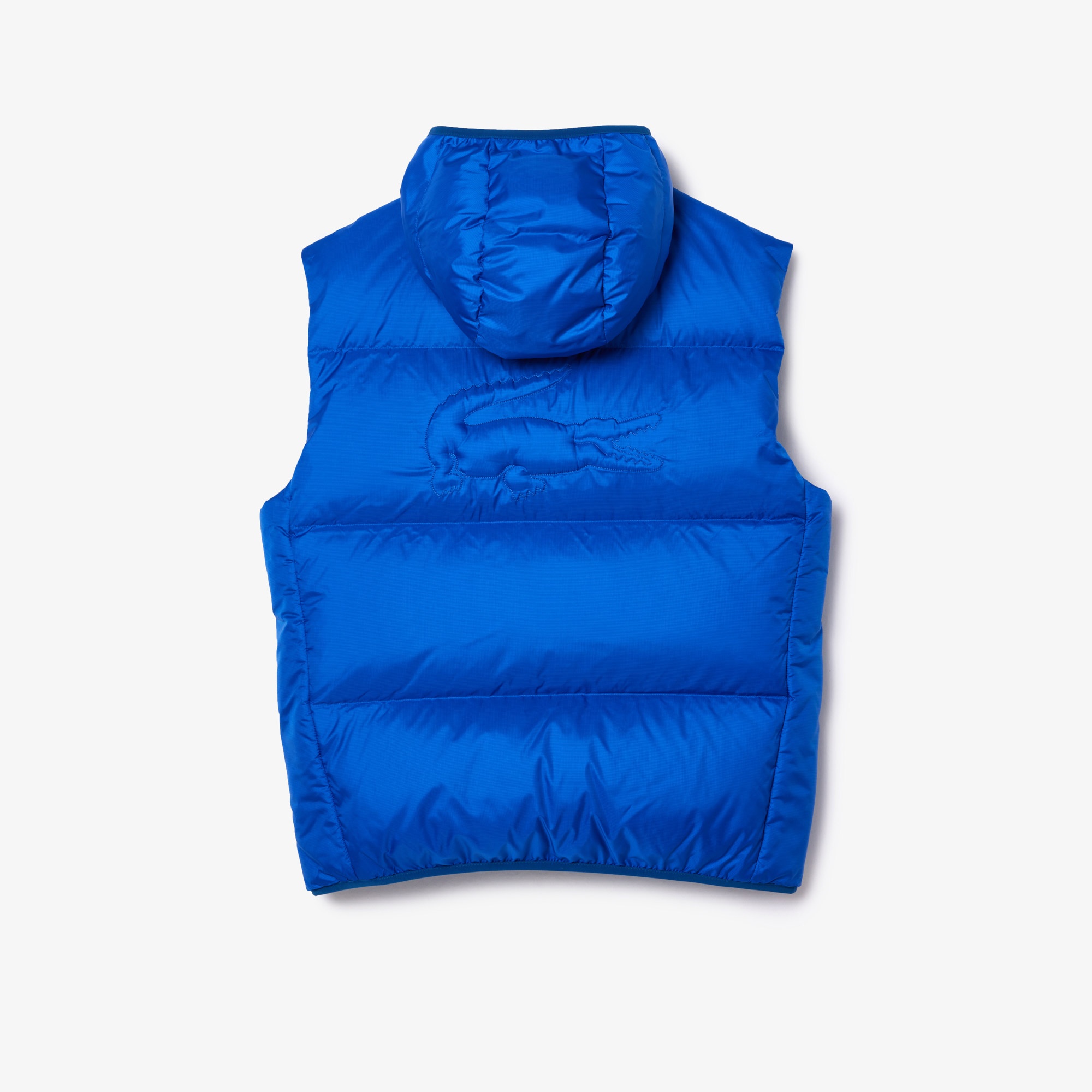 Lacoste Erkek Kapüşonlu Mavi Şişme Yelek