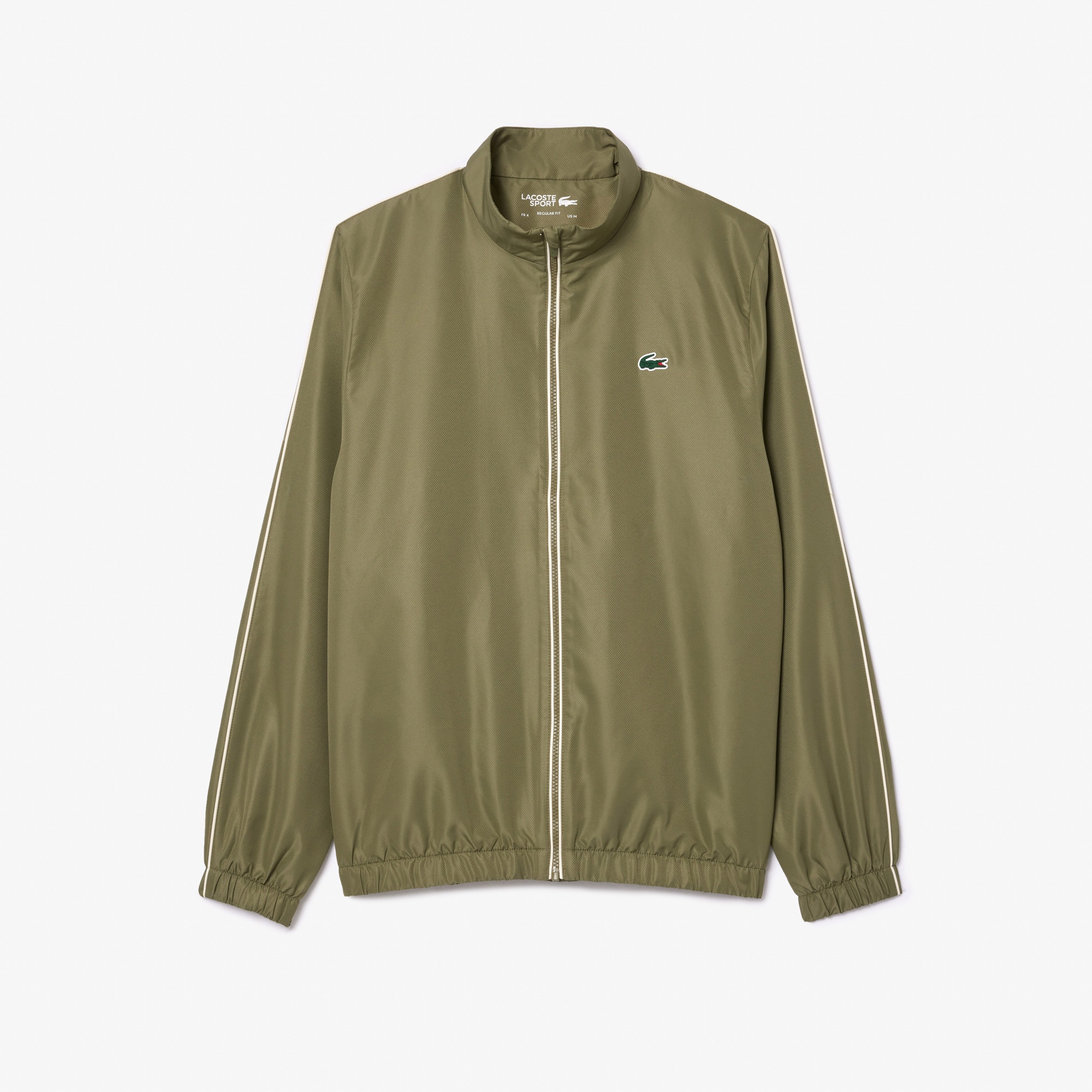 Lacoste Erkek Regular Fit Fermuarlı Yaka Baskılı Haki Eşofman Takımı