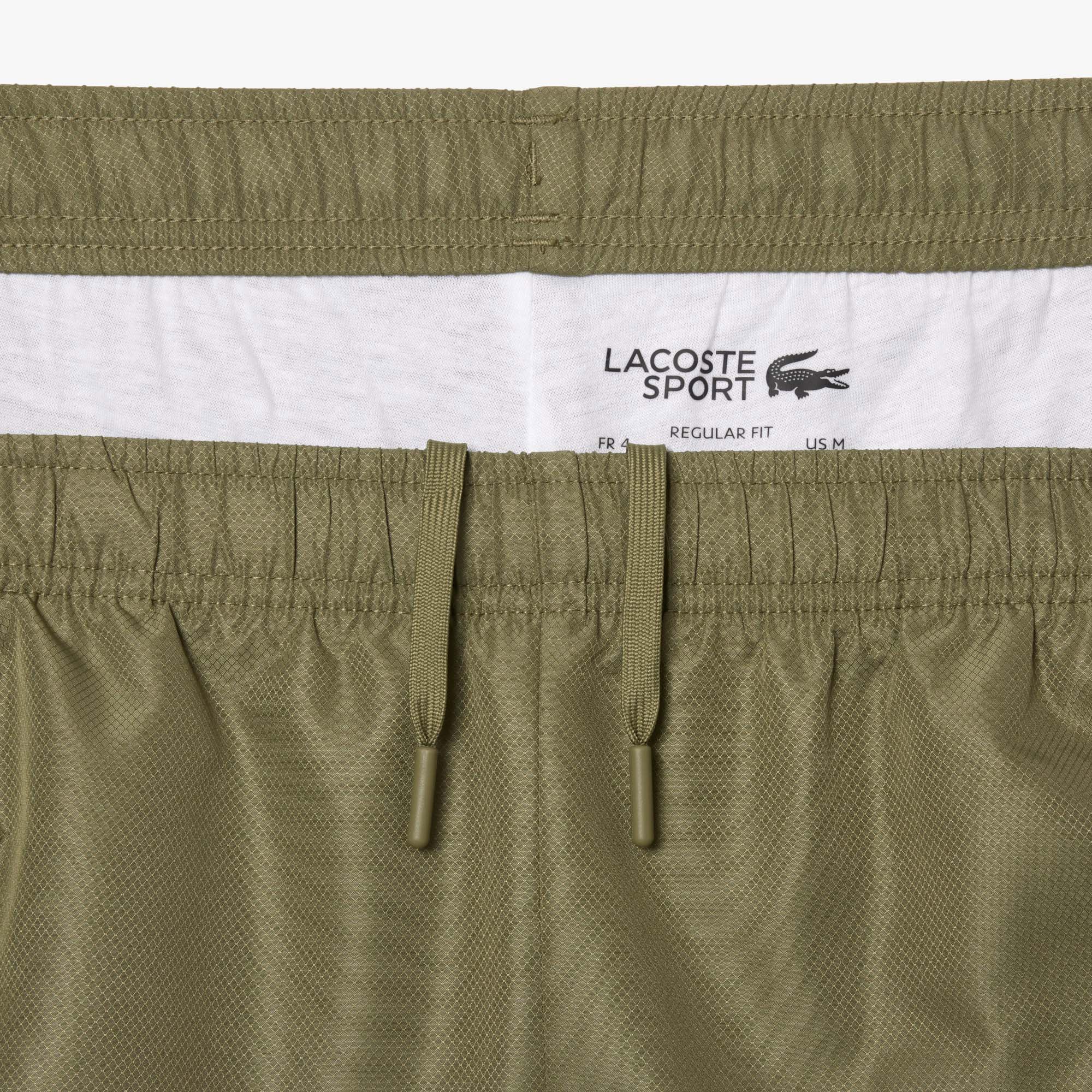 Lacoste Erkek Regular Fit Fermuarlı Yaka Baskılı Haki Eşofman Takımı