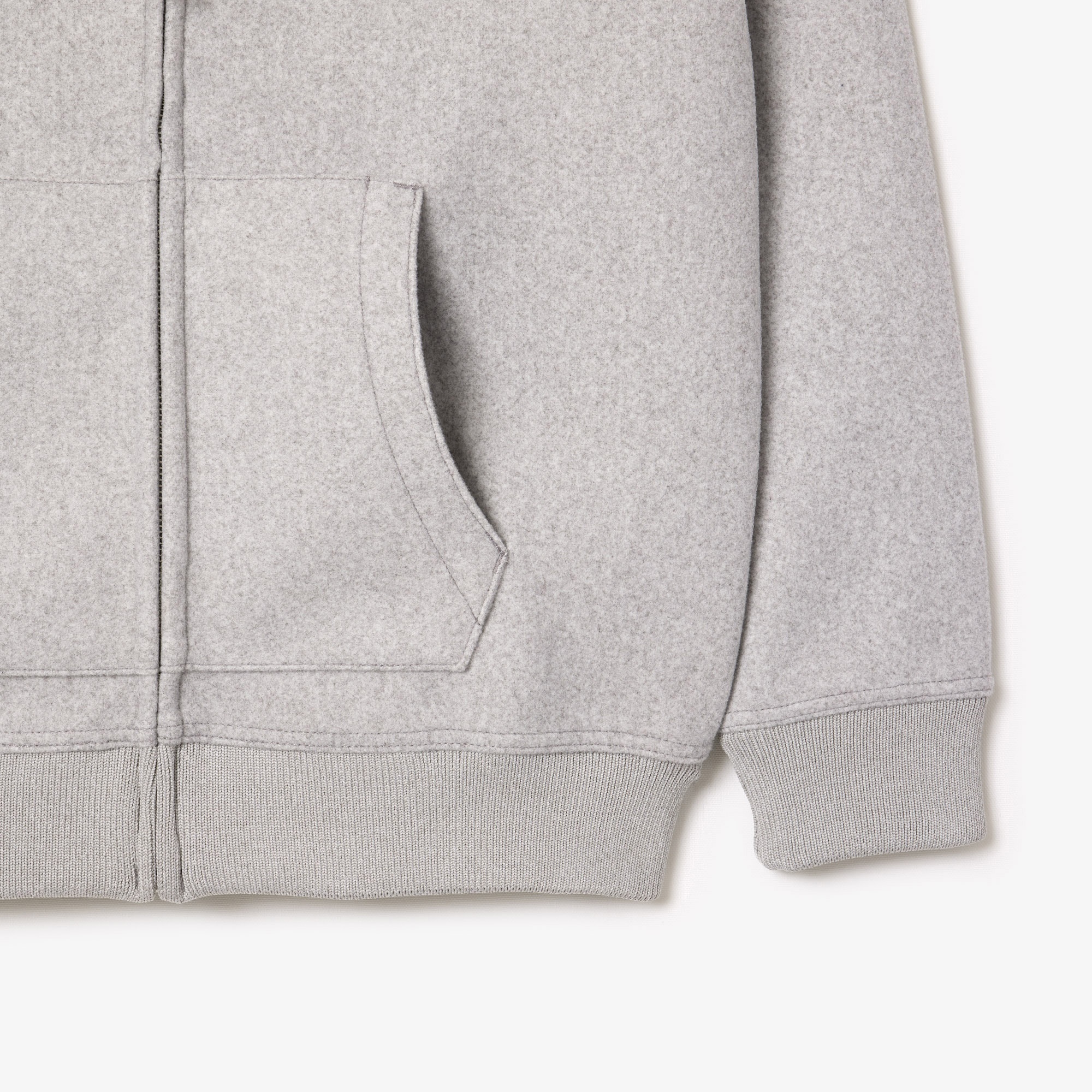 Lacoste Erkek Loose Fit Kapüşonlu Gri Sweatshirt