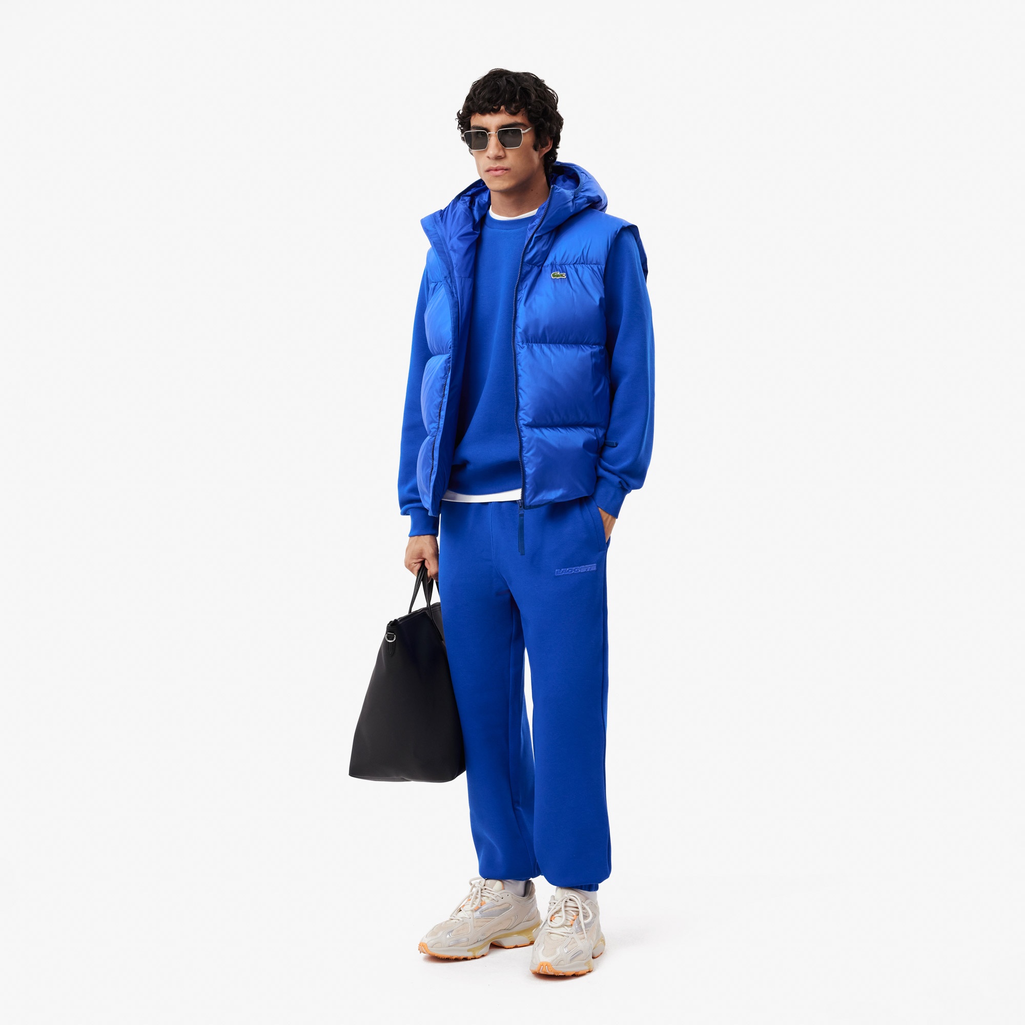 Lacoste Erkek Classic Fit Bisiklet Yaka Mavi Sweatshirt