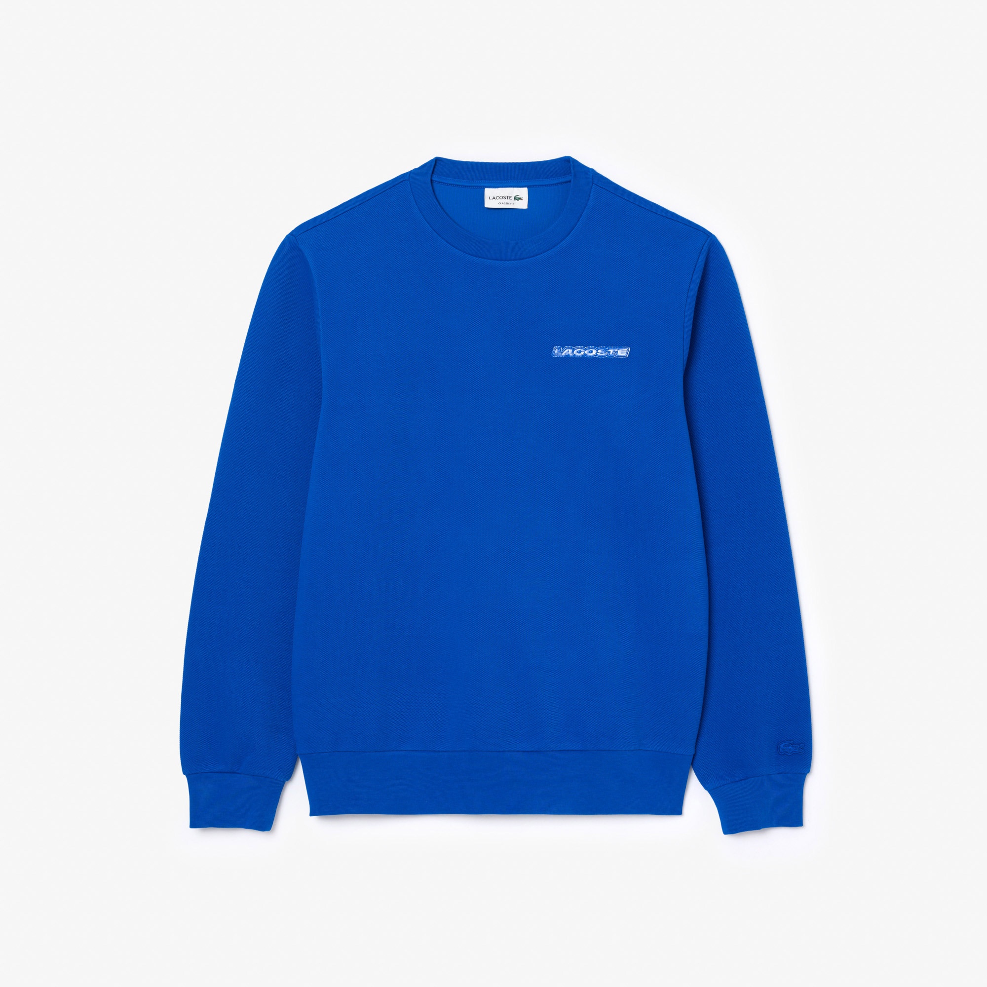 Lacoste Erkek Classic Fit Bisiklet Yaka Mavi Sweatshirt