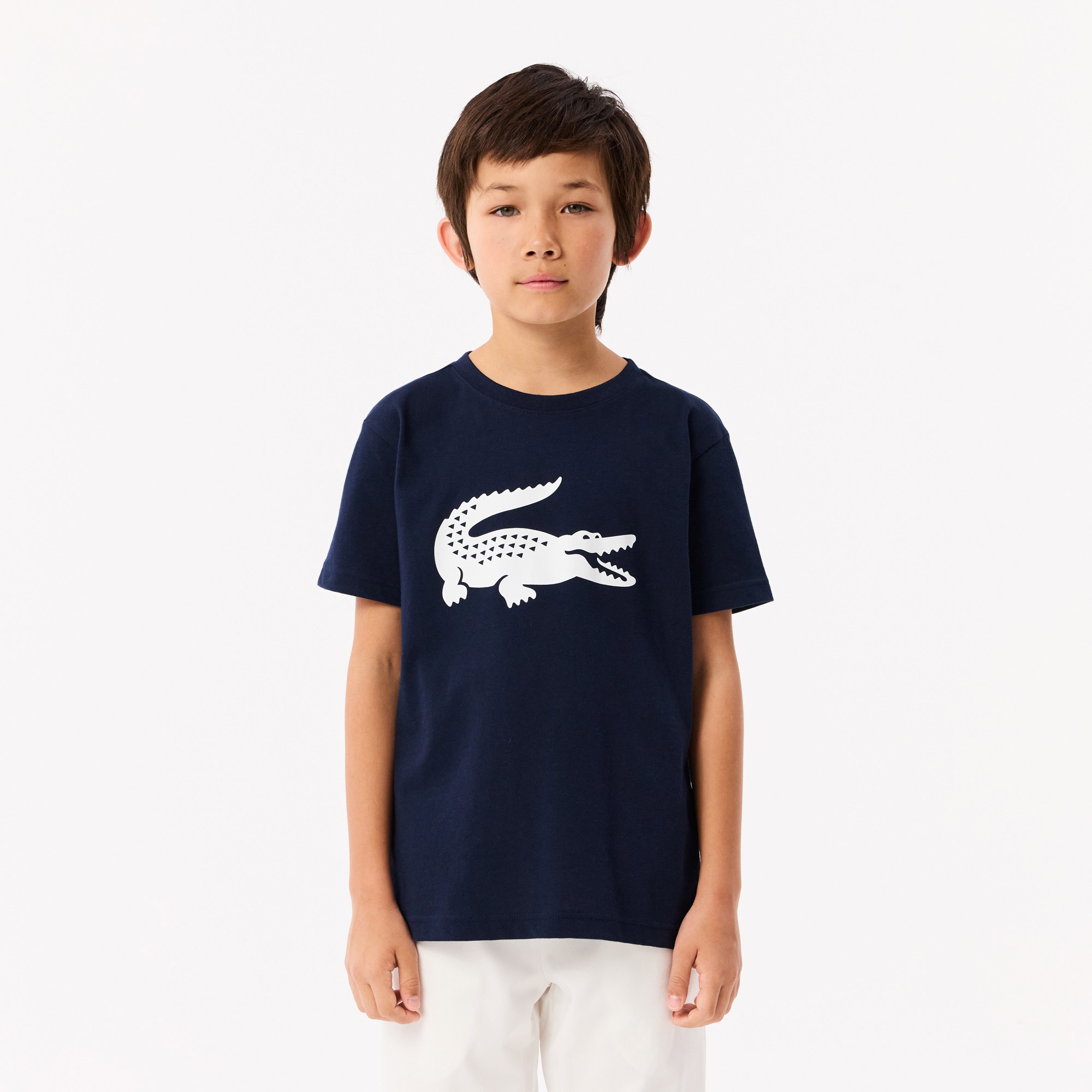 Lacoste Erkek Çocuk Baskılı Lacivert T-Shirt