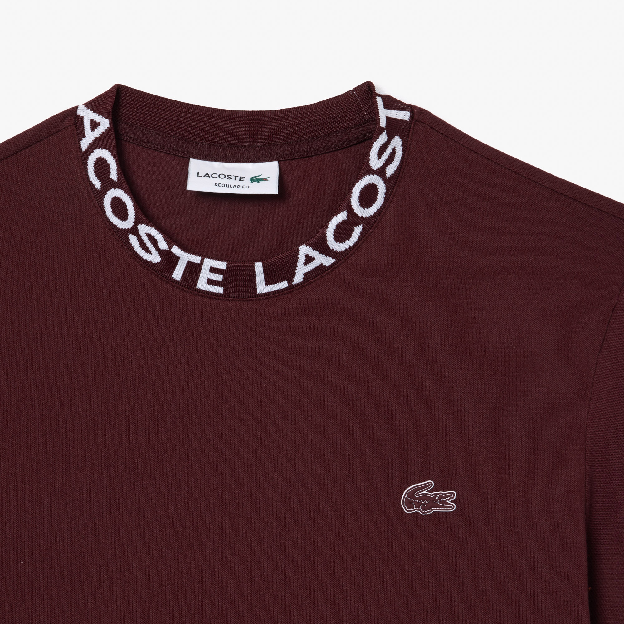 Lacoste Active Erkek Regular Fit Bisiklet Yaka Bordo T-Shirt