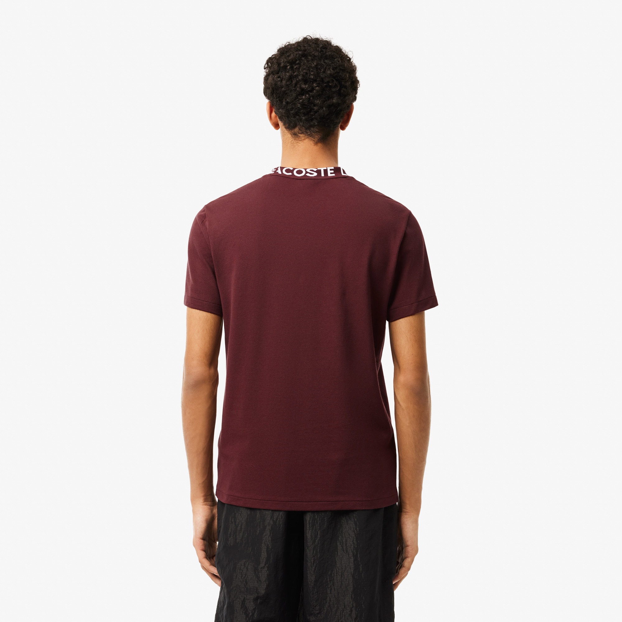 Lacoste Active Erkek Regular Fit Bisiklet Yaka Bordo T-Shirt