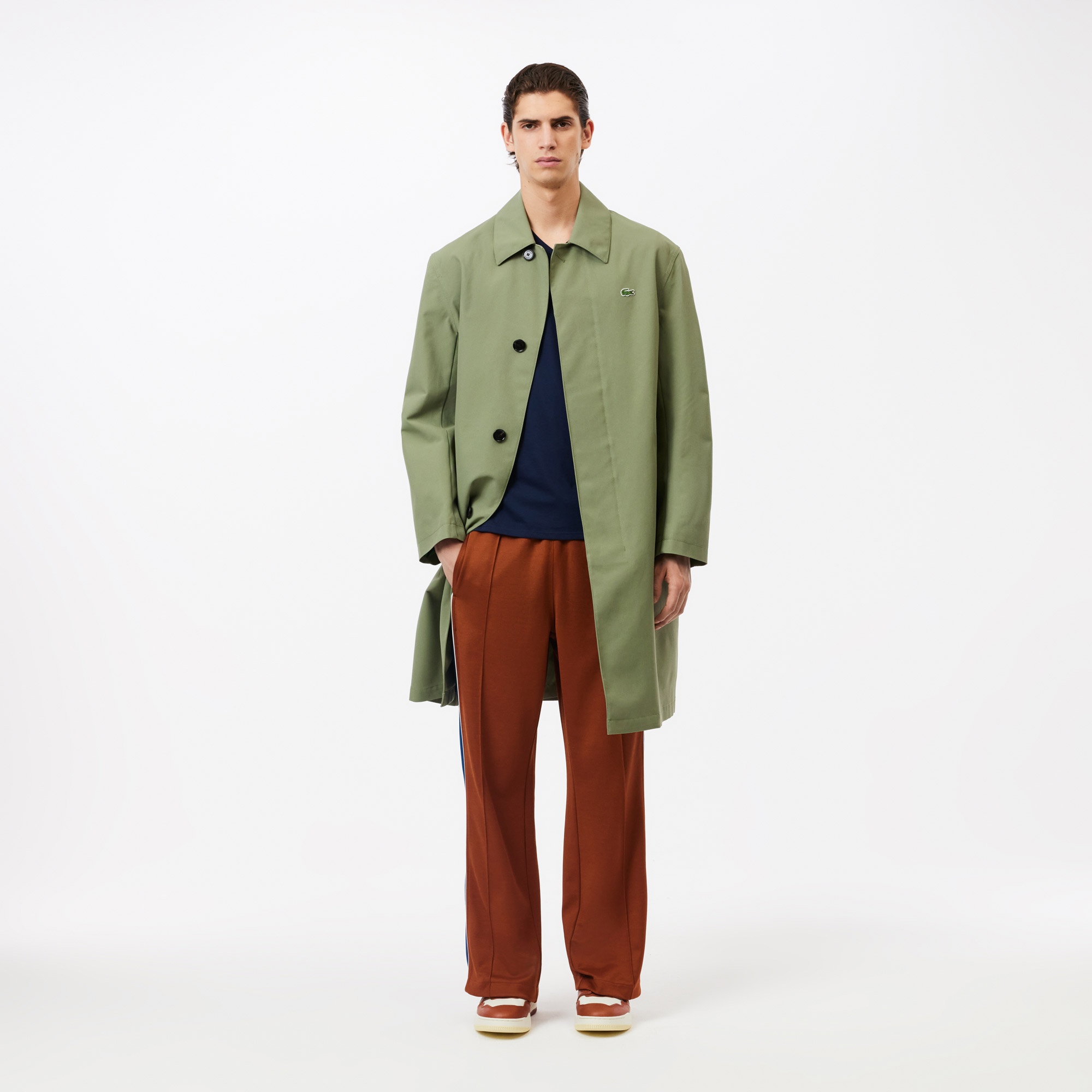 Lacoste Erkek Regular Fit V Yaka Lacivert T-Shirt