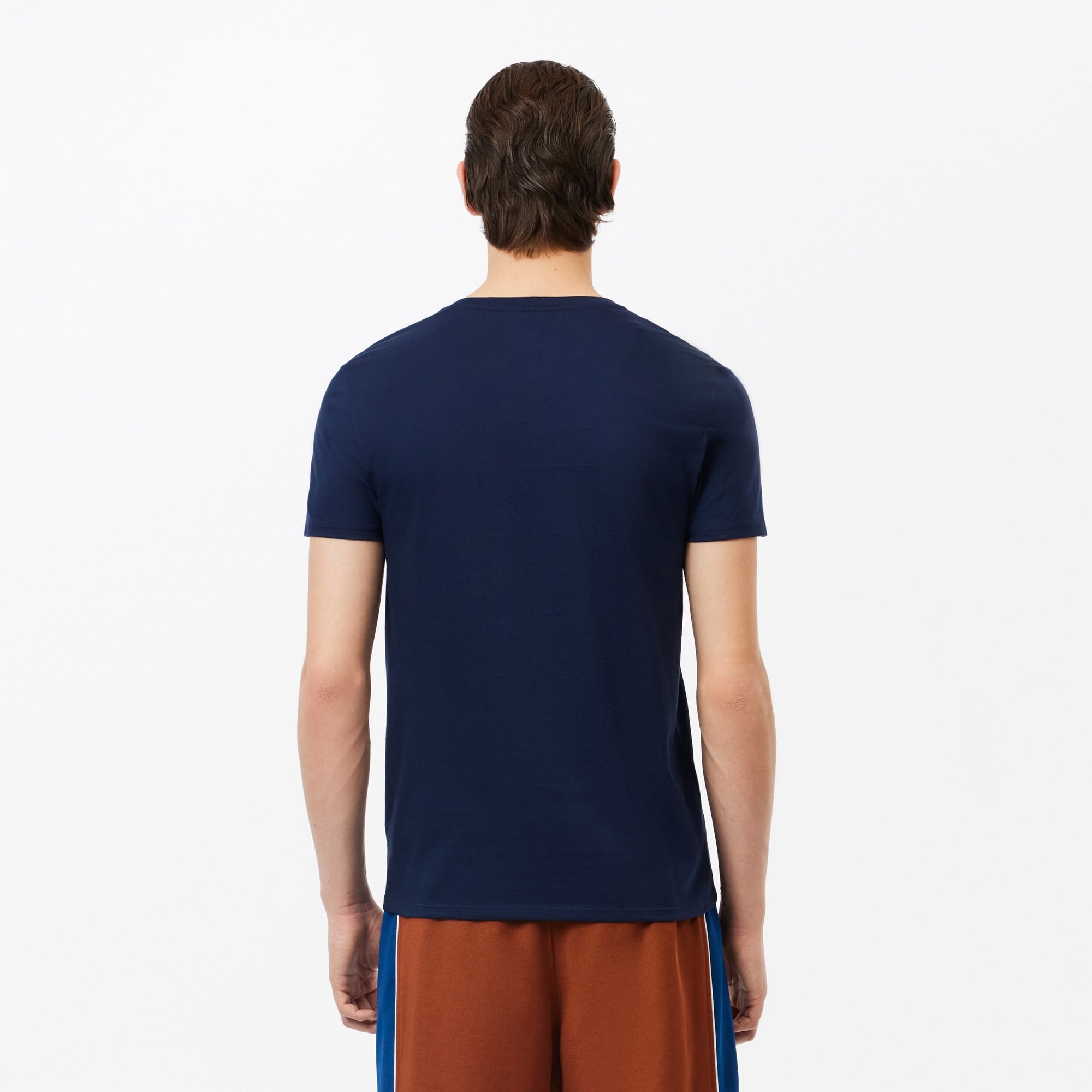 Lacoste Erkek Regular Fit V Yaka Lacivert T-Shirt