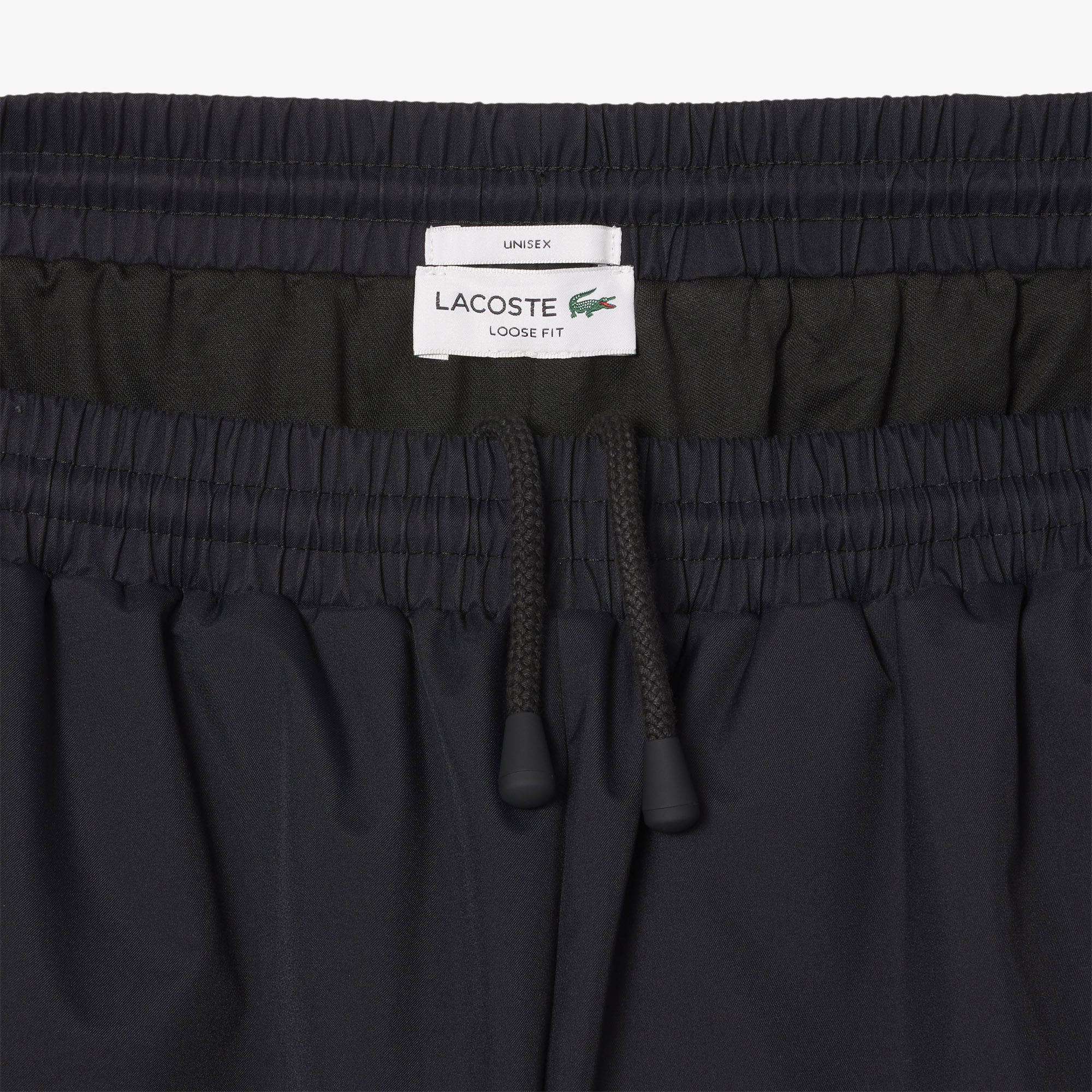 Lacoste FW24 RUNWAY Unisex Oversize Fit Siyah Eşofman Altı