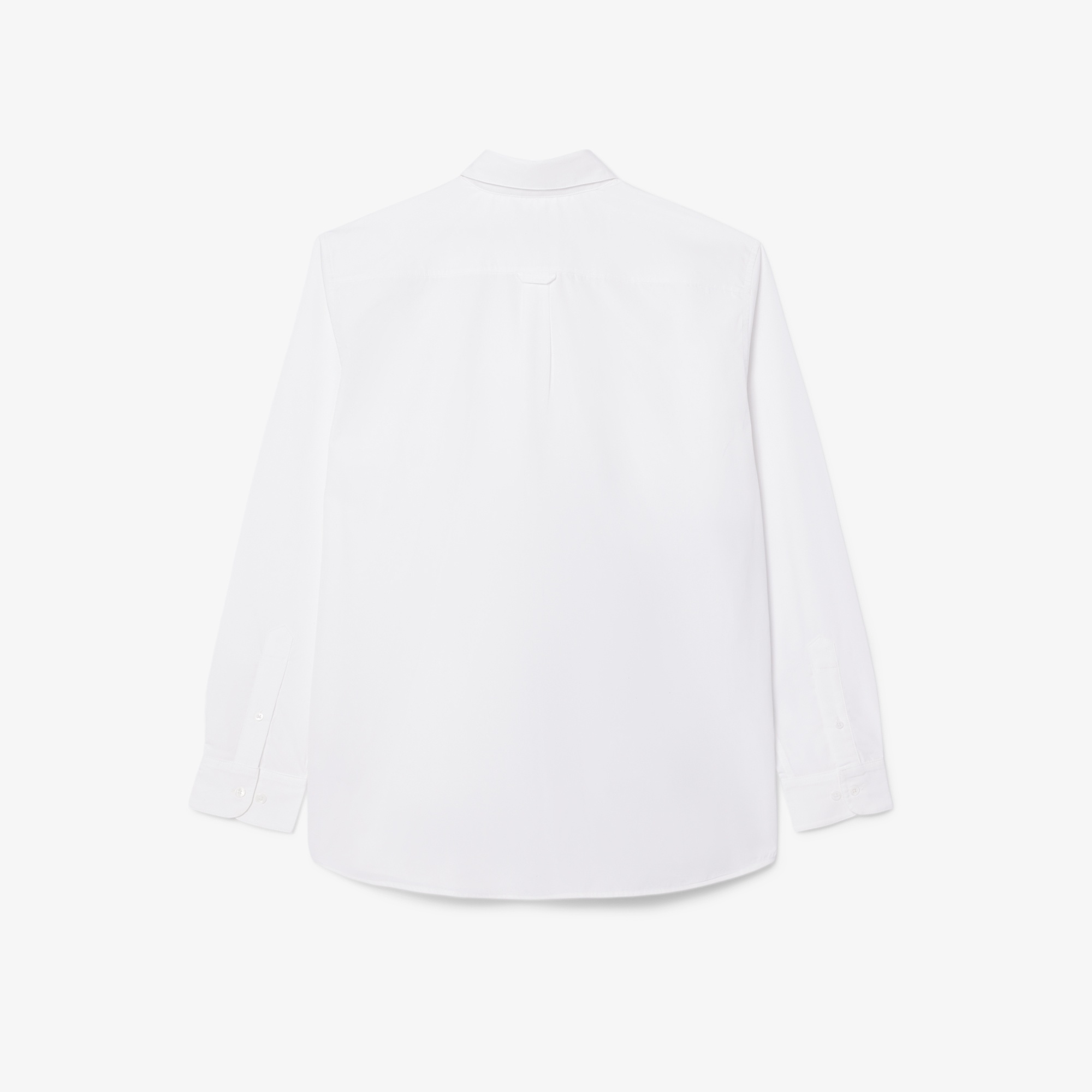 Lacoste FW24 RUNWAY Unisex Loose Fit Baskılı Beyaz Gömlek