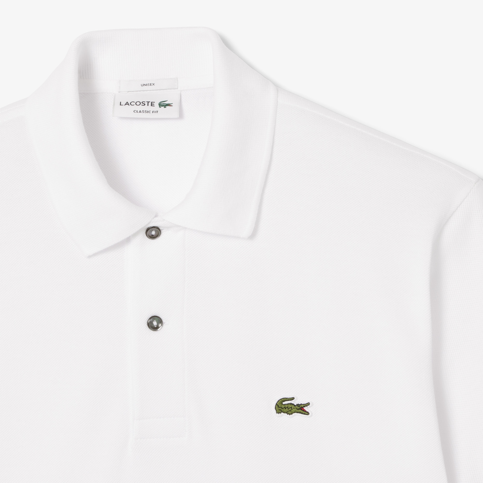 Lacoste FW24 RUNWAY L.12.12 Unisex Classic Fit Baskılı Beyaz Polo