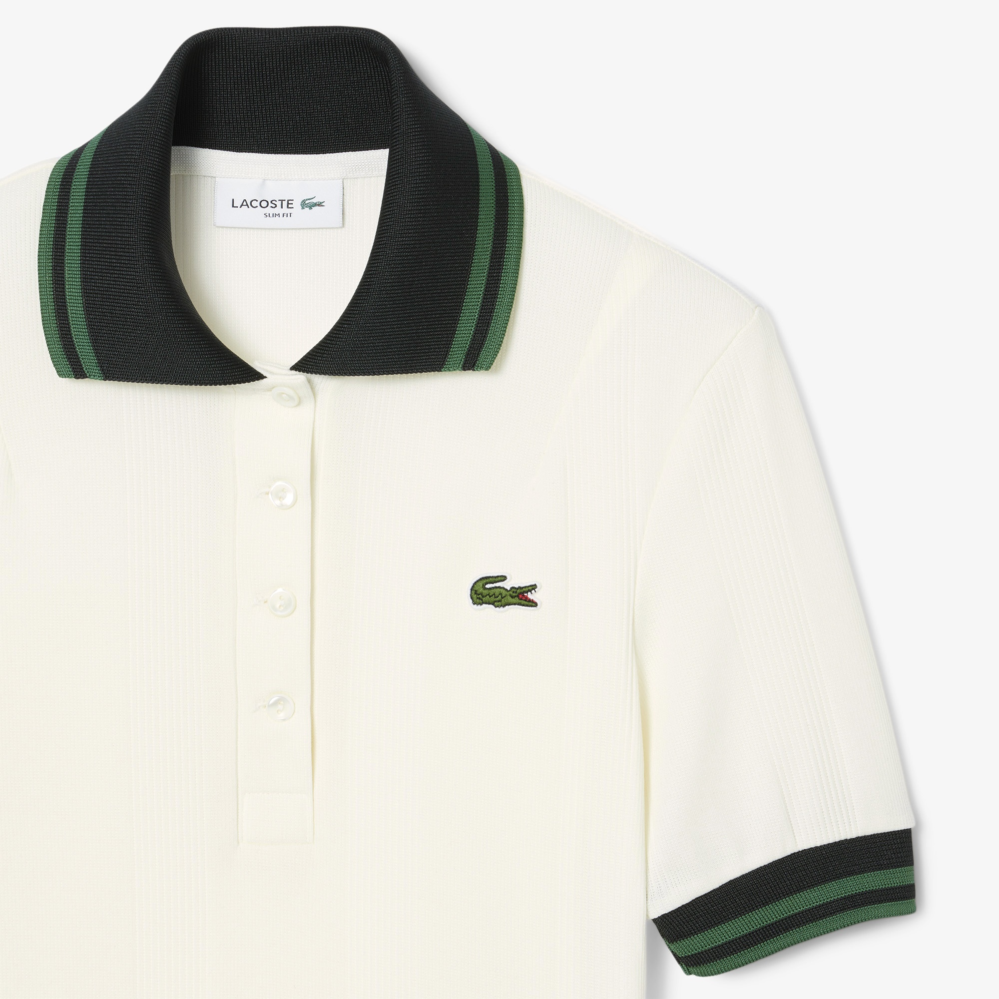 Lacoste FW24 RUNWAY L.12.12 Kadın Classic Fit Baskılı Beyaz Polo