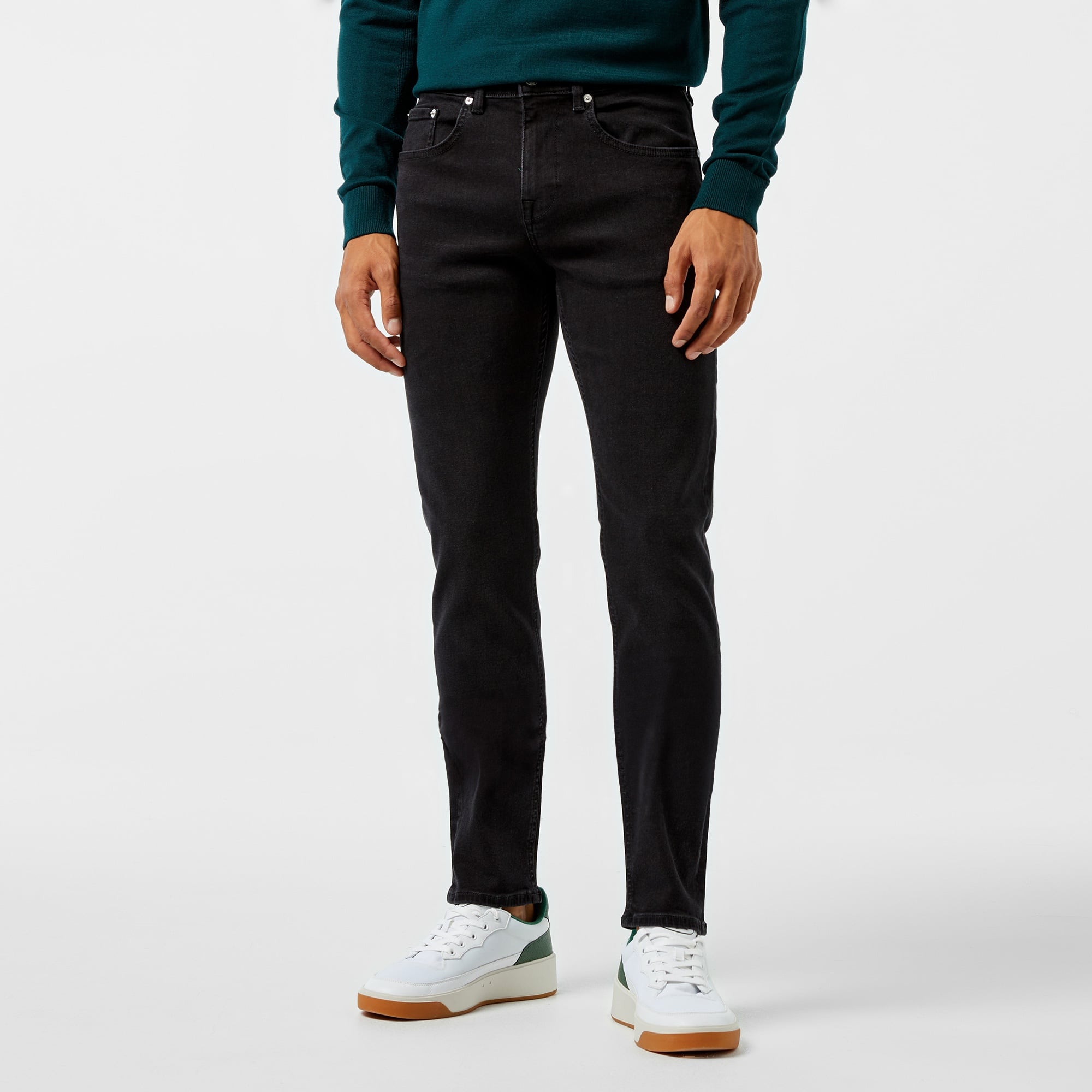 Erkek Slim Fit Siyah Pantolon