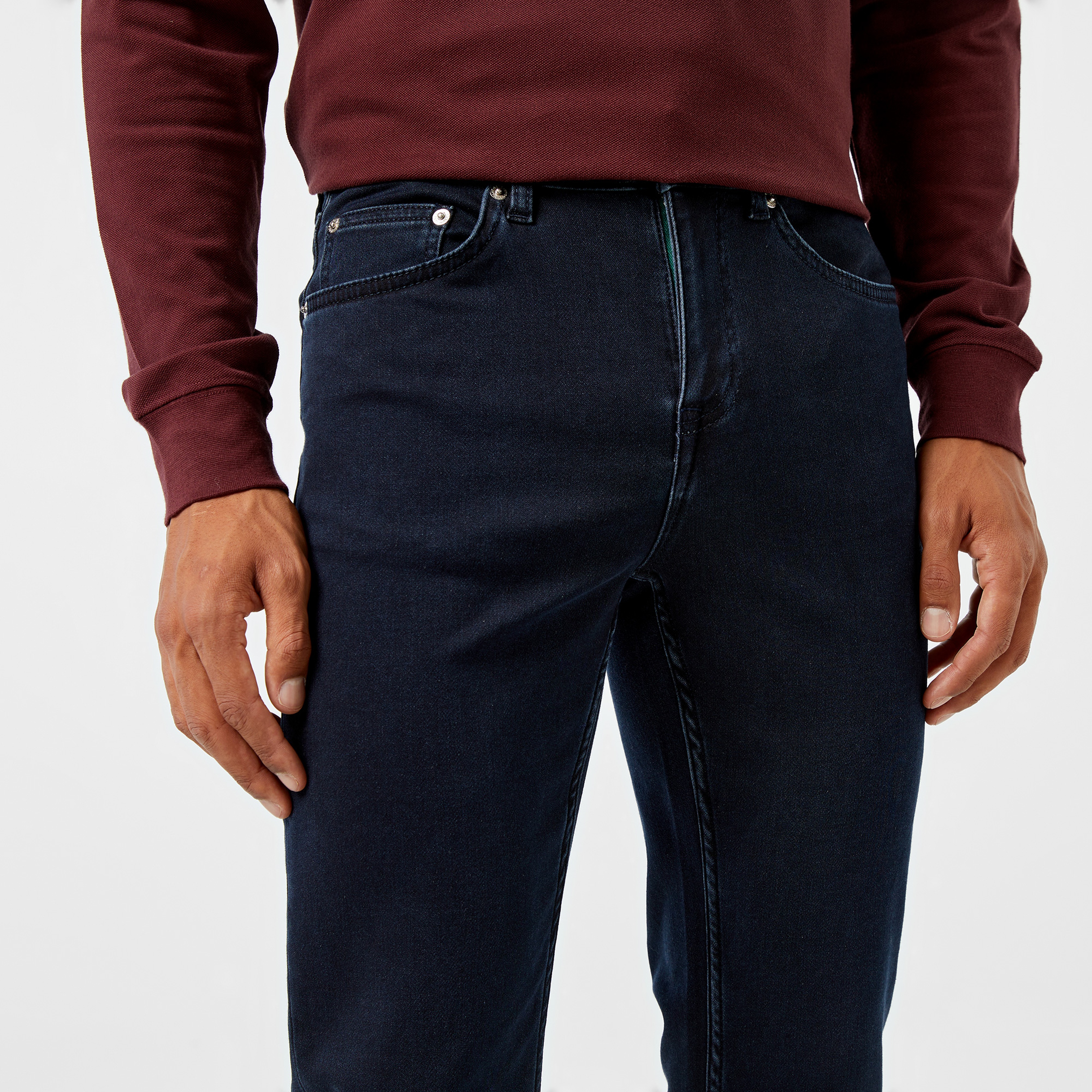 Erkek Slim Fit Lacivert Jean Pantolon