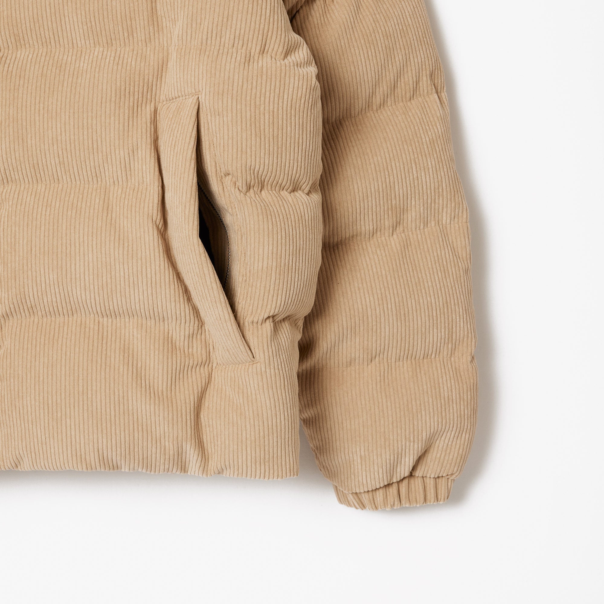 Lacoste Erkek Relaxed Fit Dik Yaka Kahverengi Şişme Mont