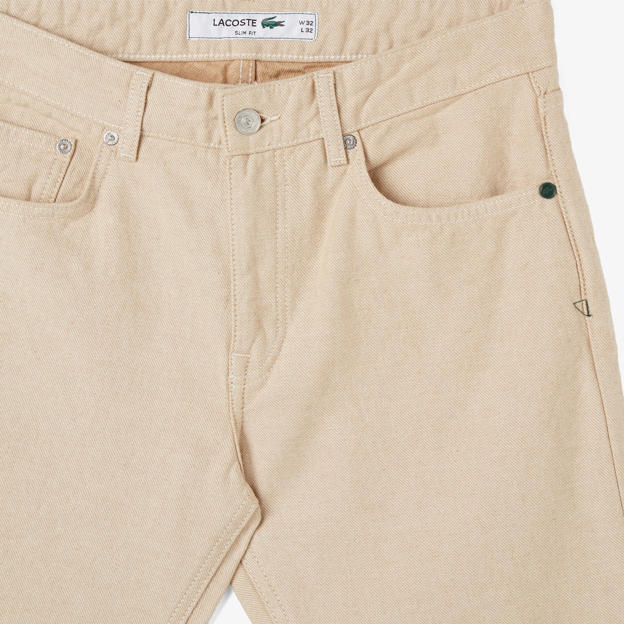 Lacoste Erkek Slim Fit Chino Bej Pantolon