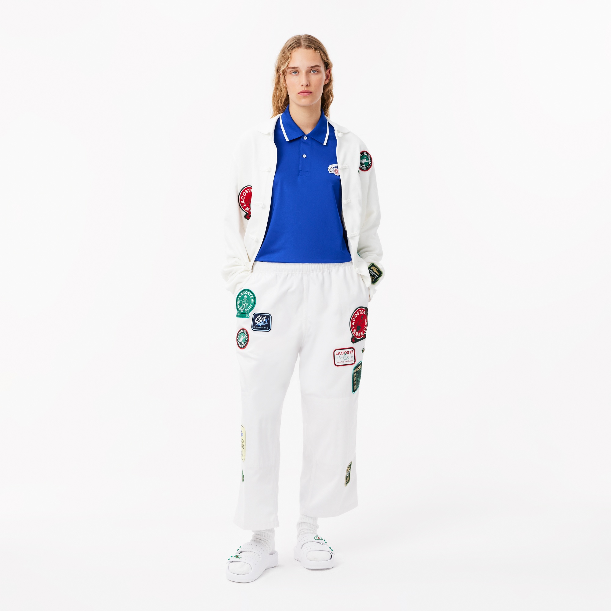 Lacoste X CLOT Unisex Relaxed Fit Mavi Polo
