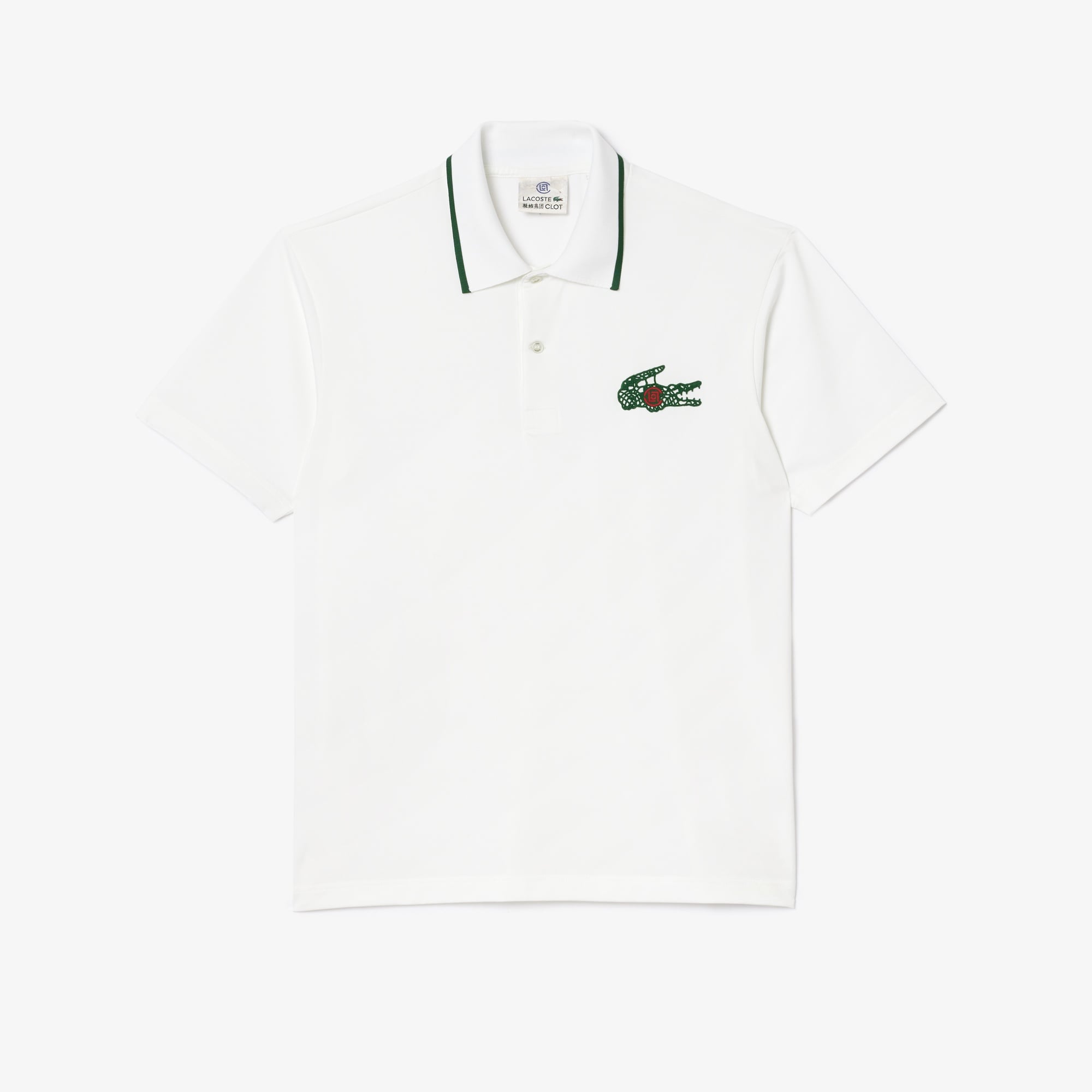 Lacoste X CLOT Unisex Relaxed Fit Beyaz Polo