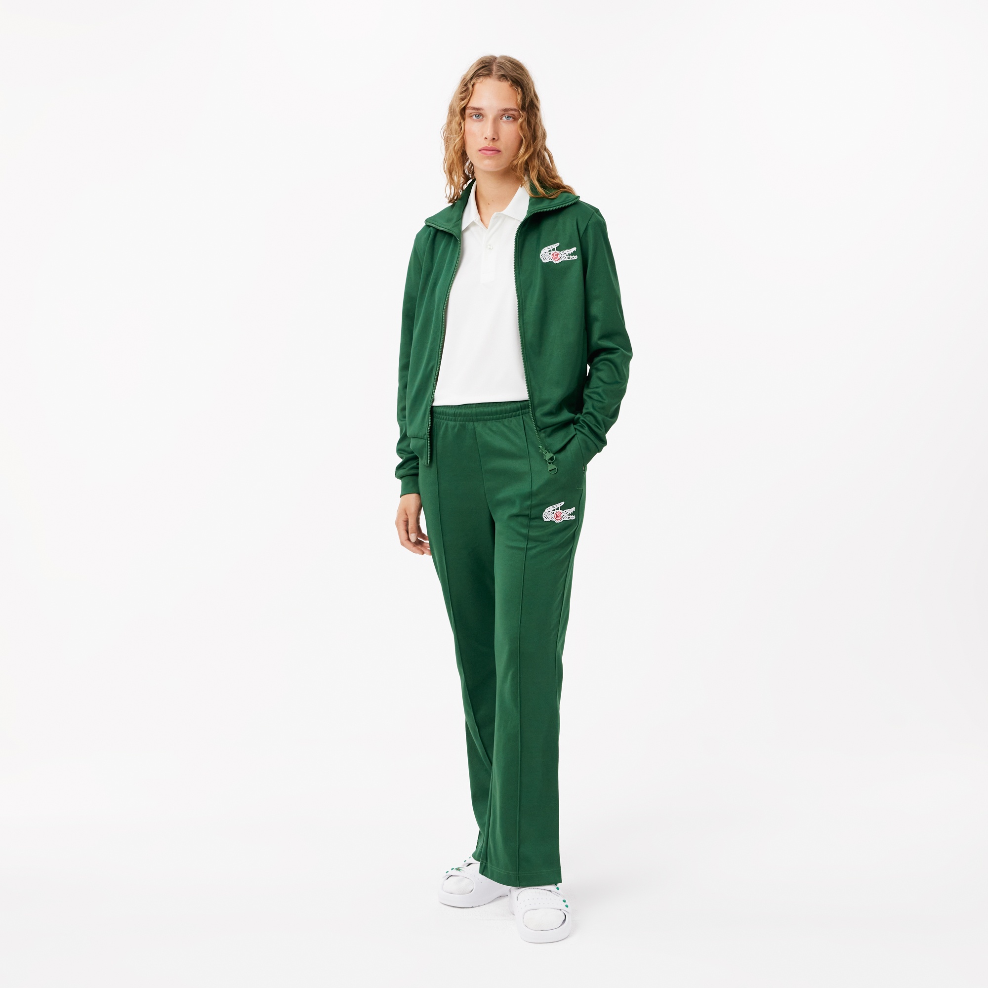 Lacoste X CLOT Unisex Regular Fit Yeşil Eşofman Altı