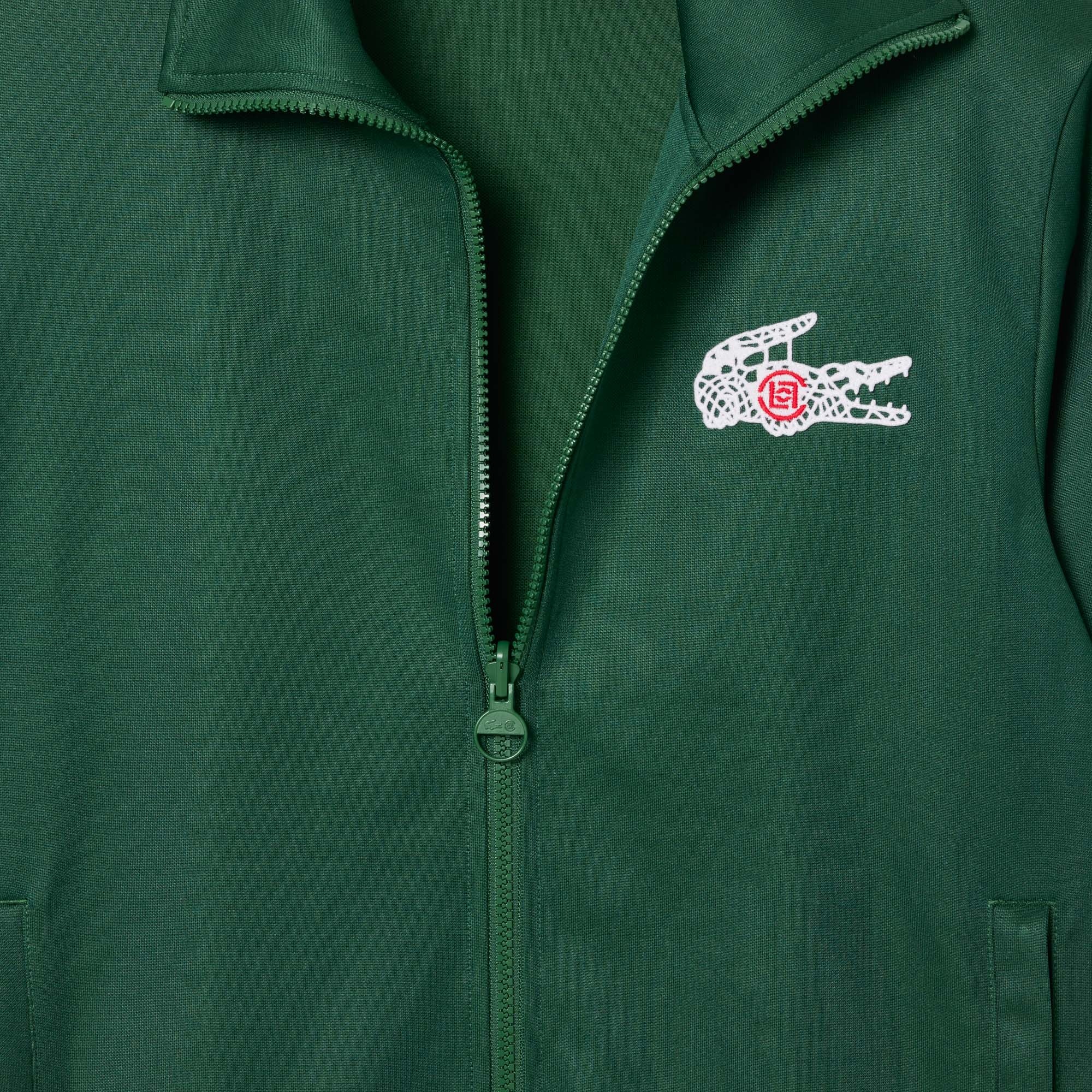 Lacoste X CLOT Unisex Regular Fit Fermuarlı Yeşil Sweatshirt