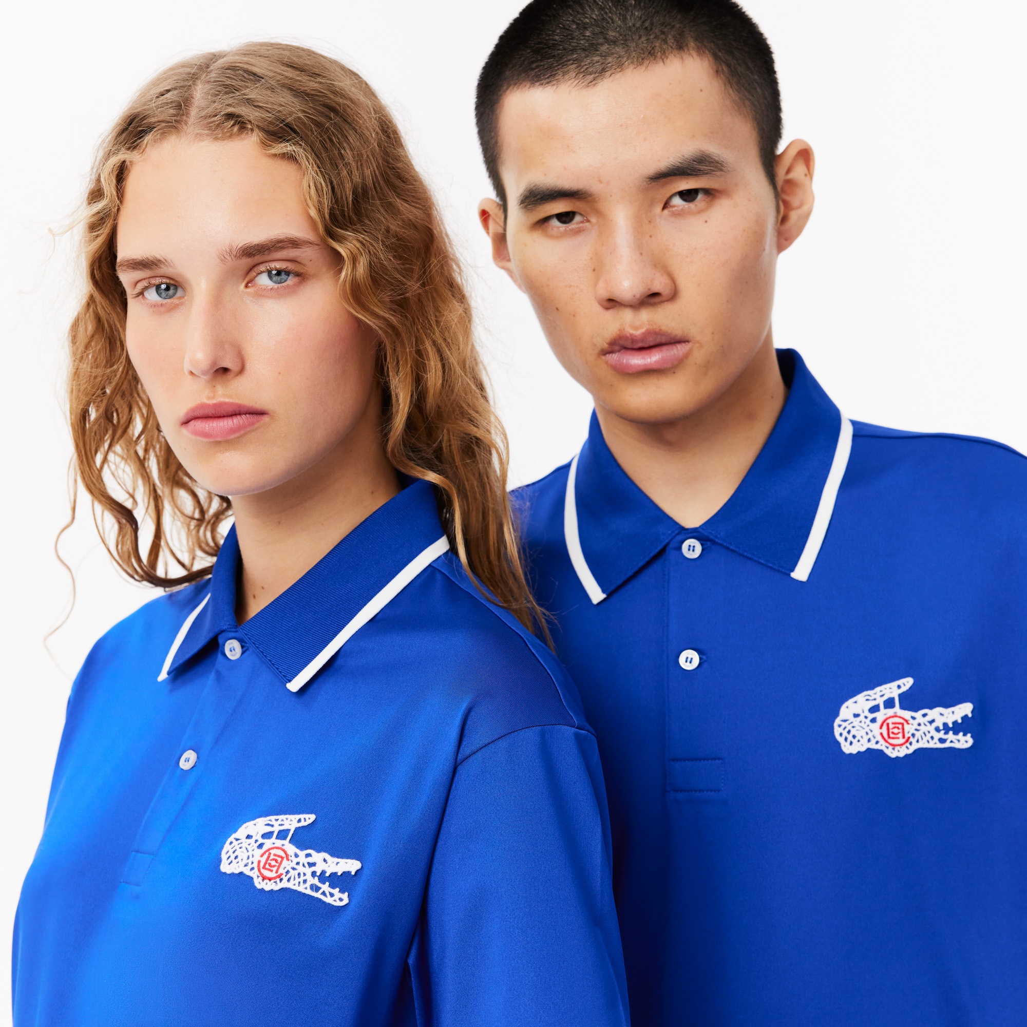 Lacoste X CLOT Unisex Relaxed Fit Mavi Polo
