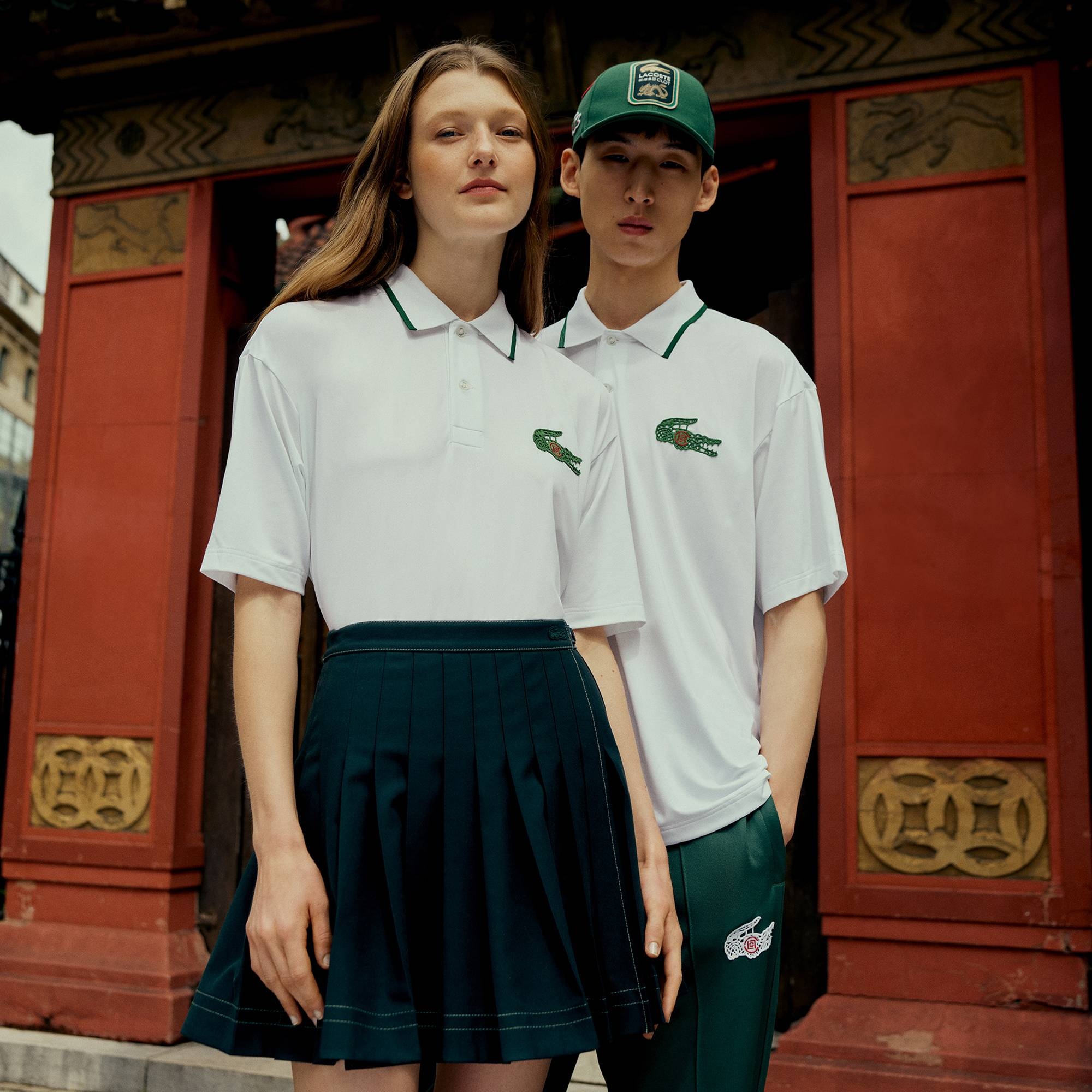 Lacoste X CLOT Unisex Koyu Yeşil Şapka