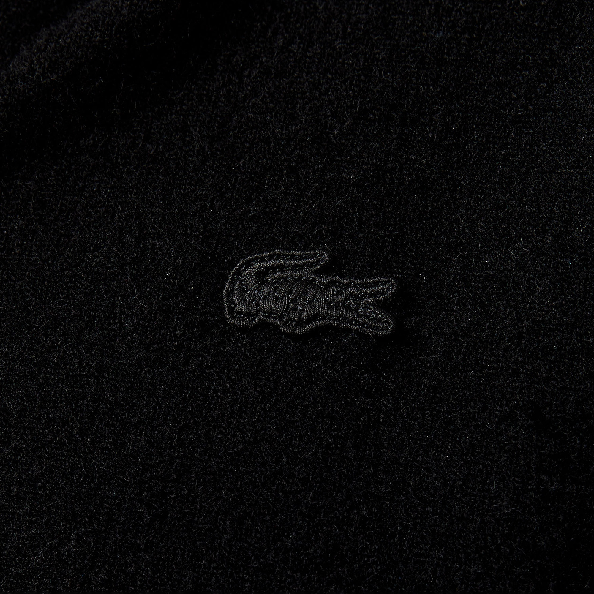 Lacoste Kadın Relaxed Fit Kapüşonlu Siyah Hırka