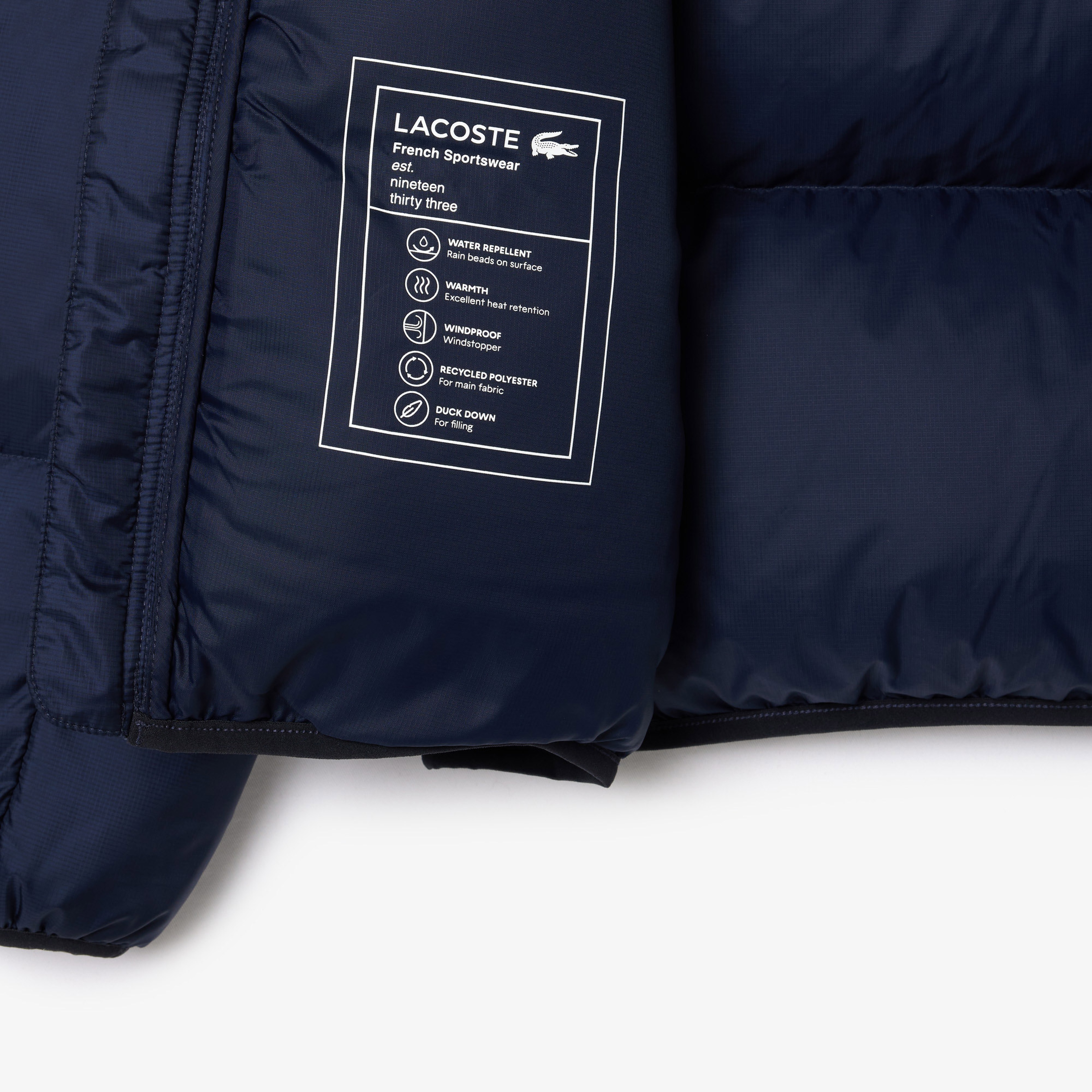 Erkek Relaxed Fit Kapüşonlu Lacivert Şişme Mont