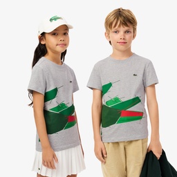 Çocuk Baskılı Gri T-Shirt Gri