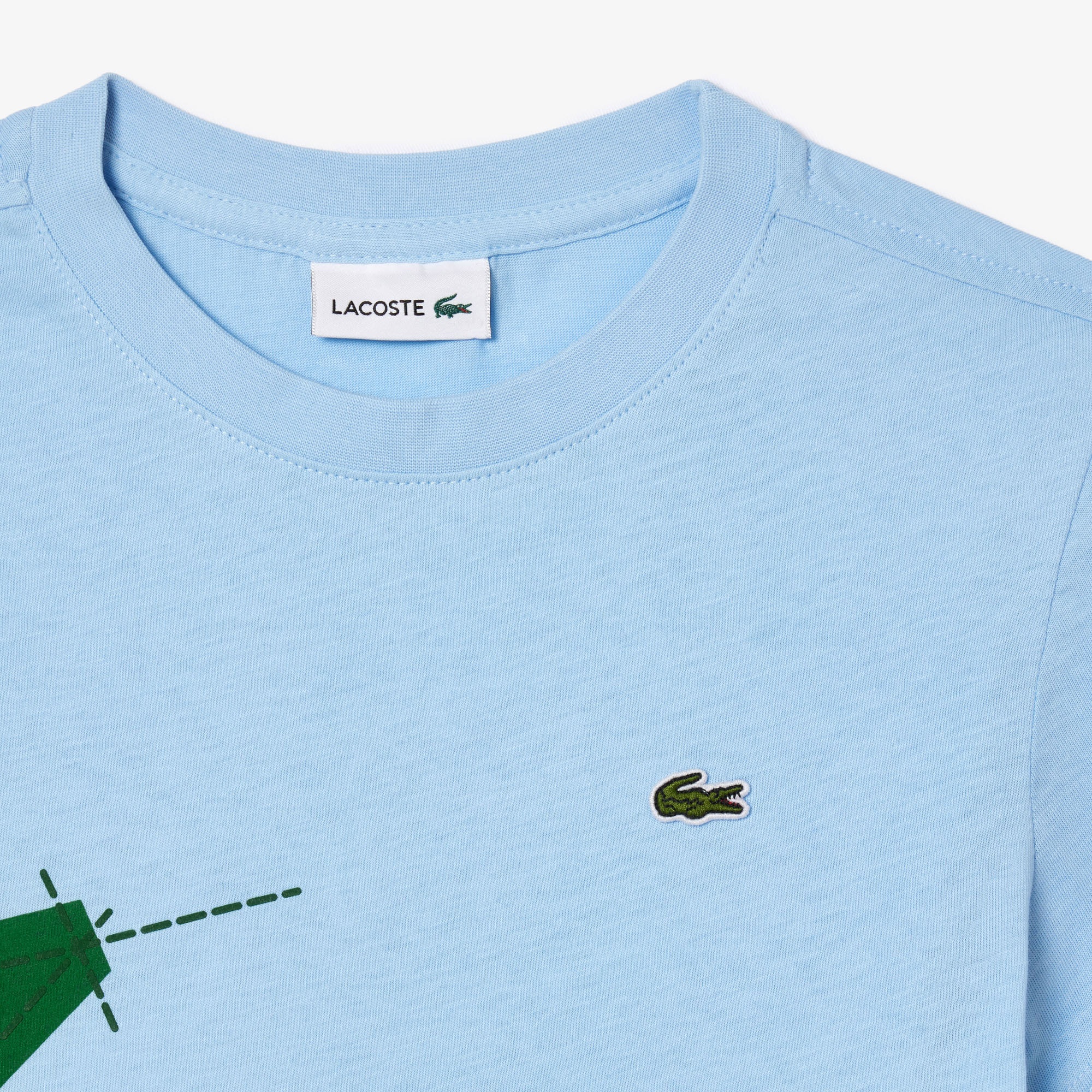 Lacoste Çocuk Baskılı Açık Mavi T-Shirt