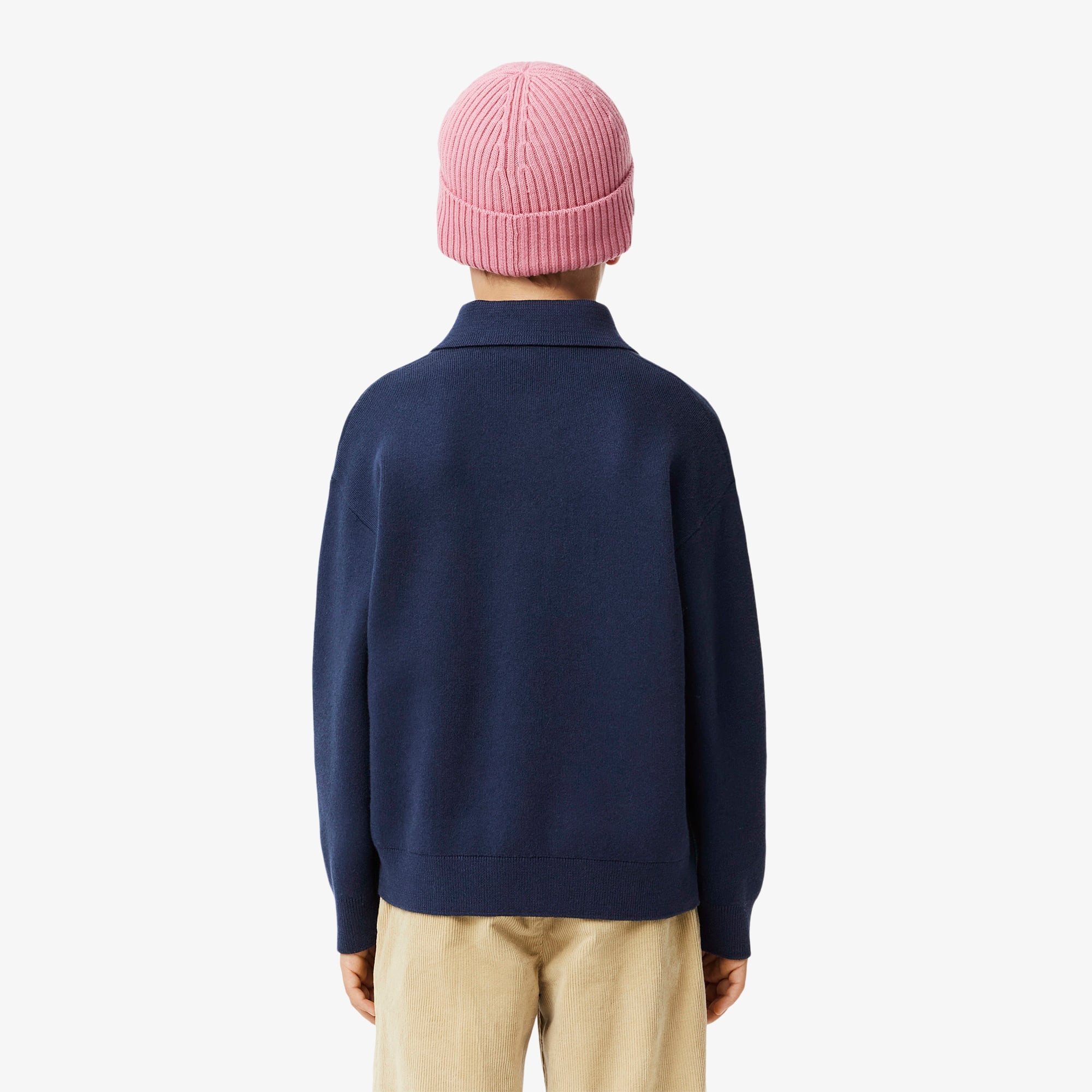 Lacoste Çocuk Polo Yaka Lacivert Kazak