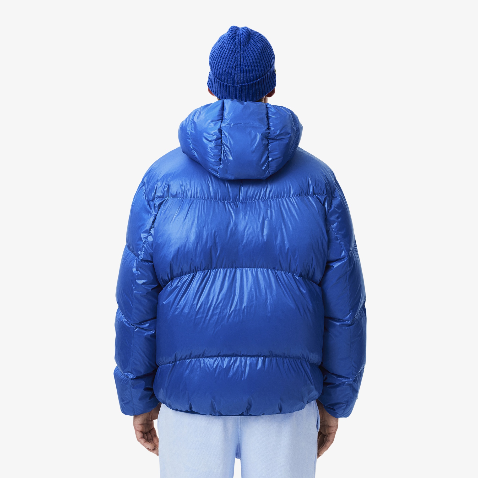 Lacoste Erkek Relaxed Fit Kapüşonlu Mavi Mont