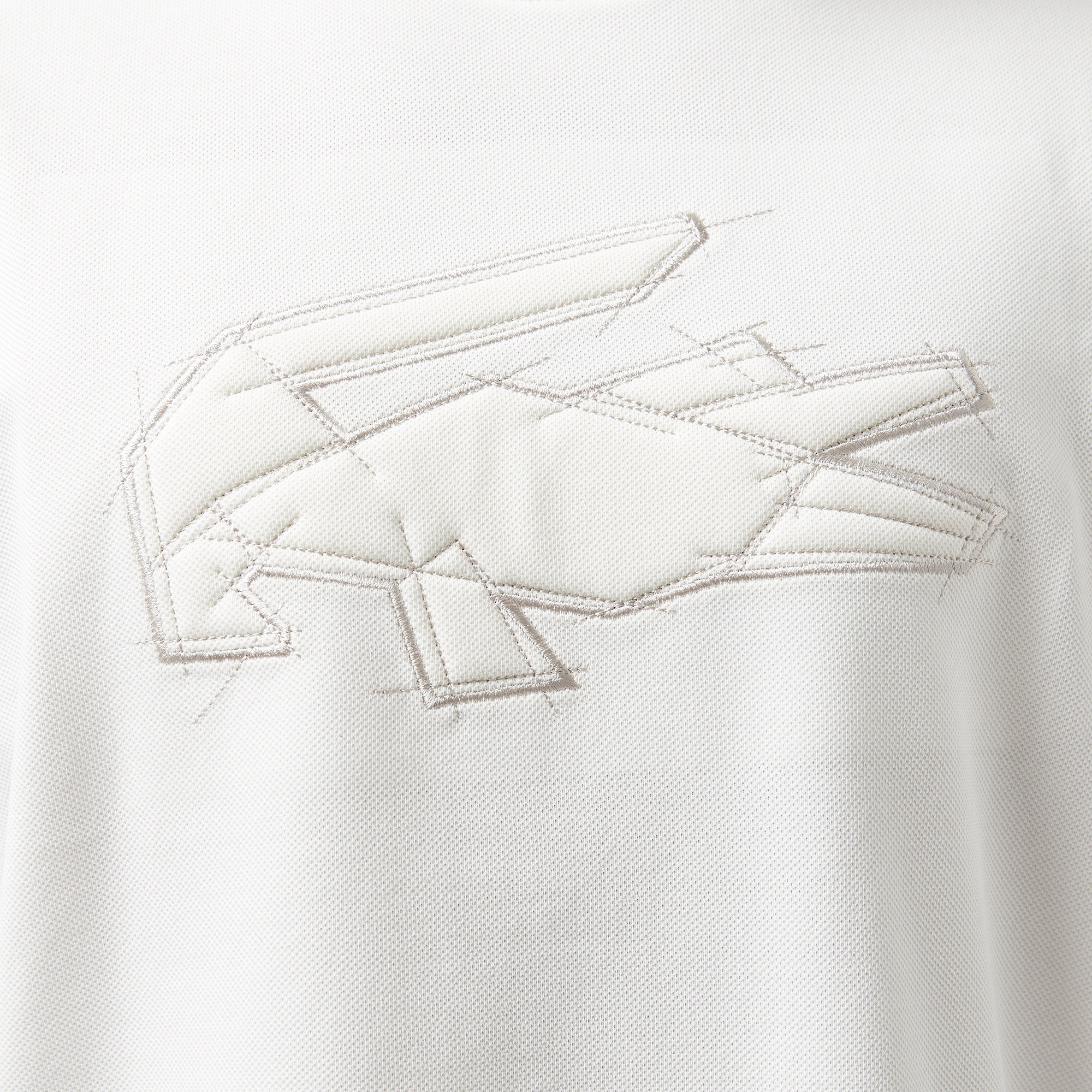 Lacoste Erkek Oversize Fit Bisiklet Yaka Baskılı Beyaz T-Shirt