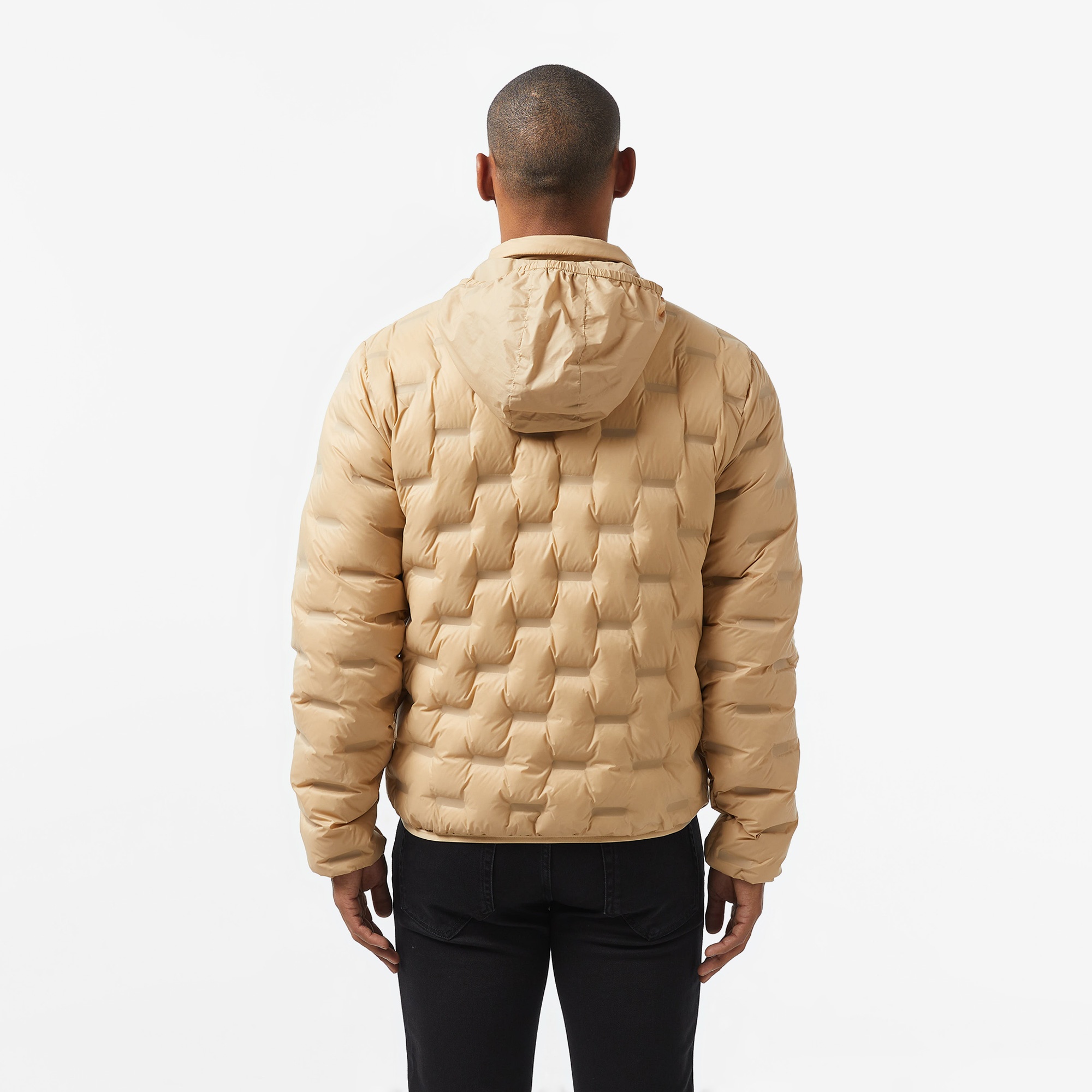 Lacoste Erkek Regular Fit Kapüşonlu Kapitone Kahverengi Mont