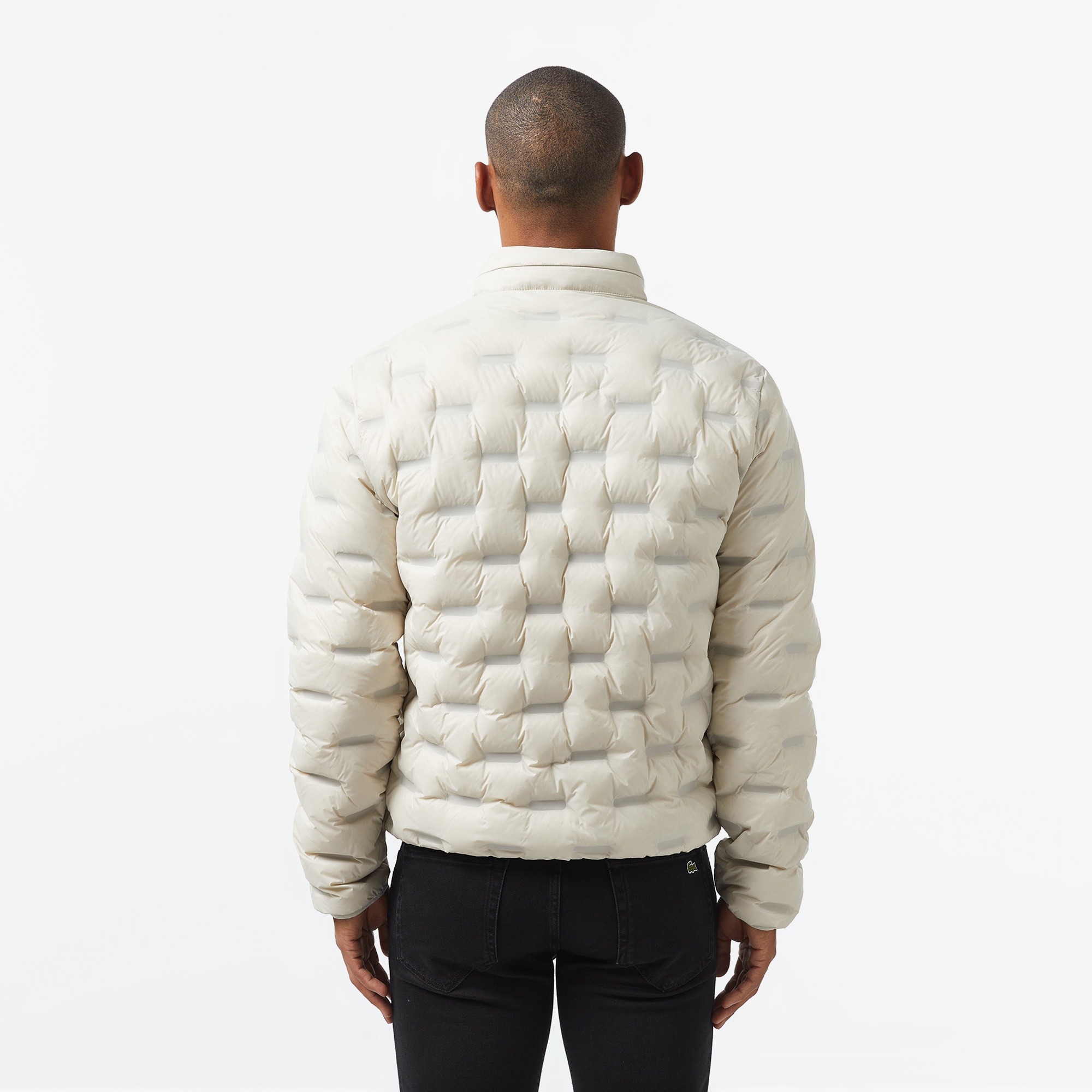 Lacoste Erkek Regular Fit Kapüşonlu Kapitone Gri Mont