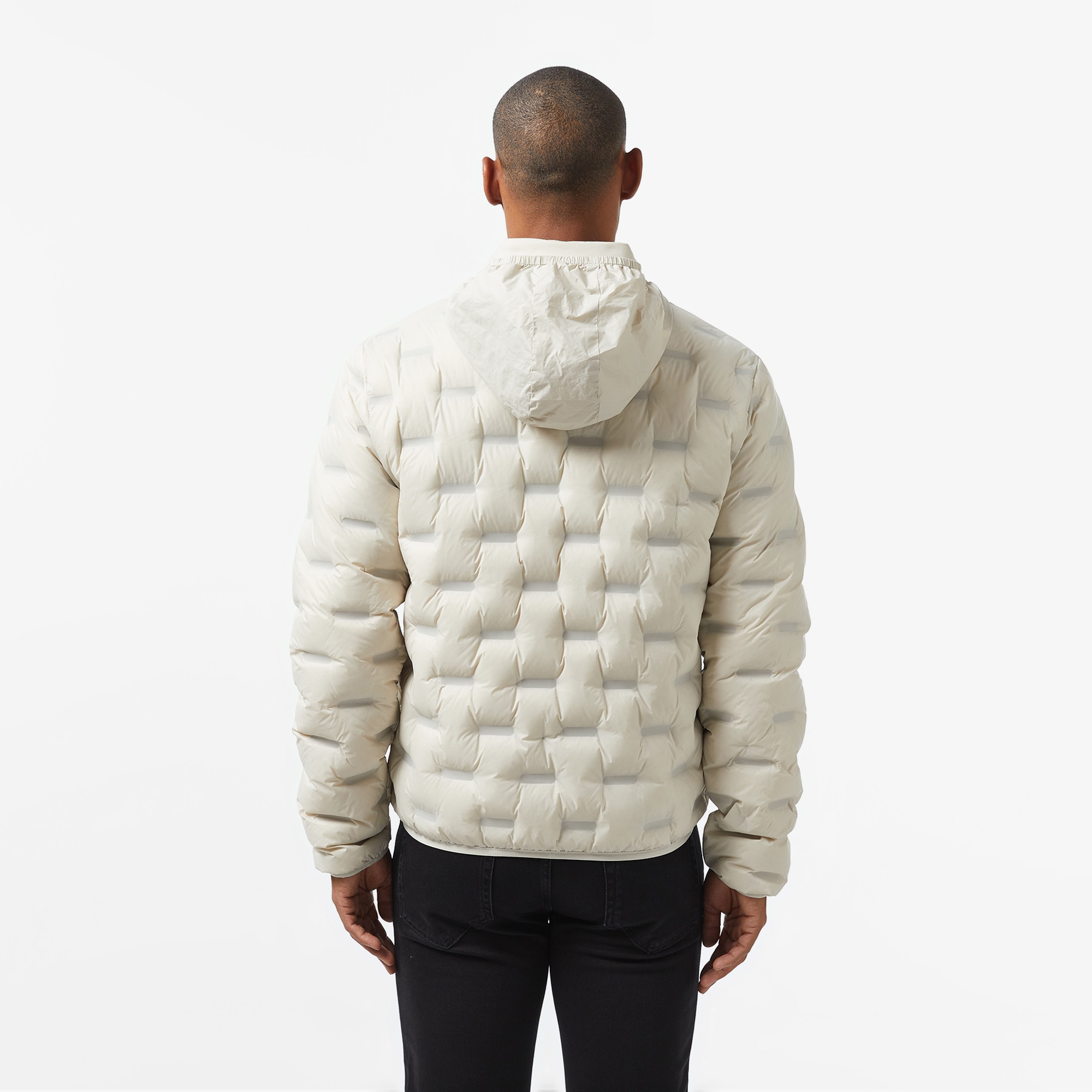 Lacoste Erkek Regular Fit Kapüşonlu Kapitone Gri Mont