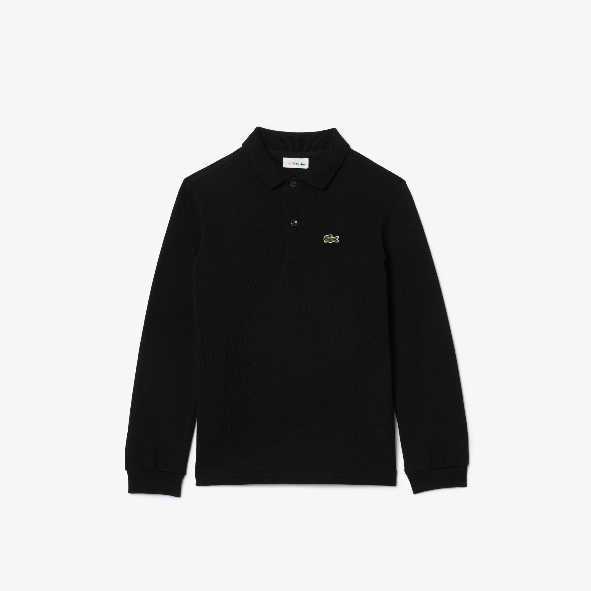 Erkek Çocuk Regular Fit Uzun Kollu Siyah Polo