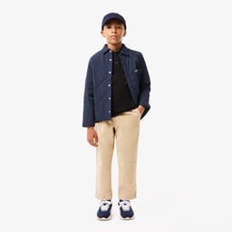 Erkek Çocuk Regular Fit Uzun Kollu Siyah Polo Siyah