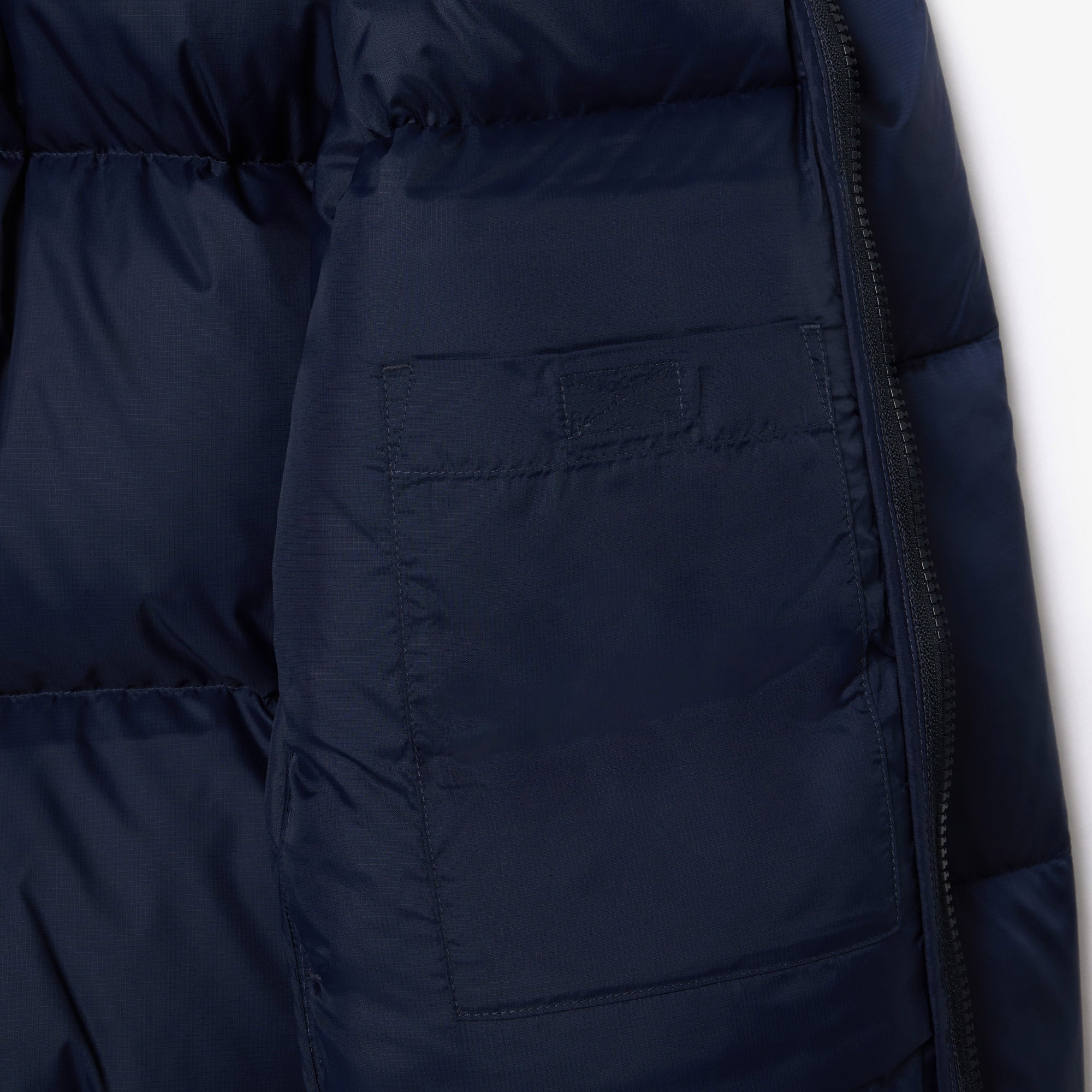 Erkek Relaxed Fit Kapüşonlu Lacivert Şişme Mont