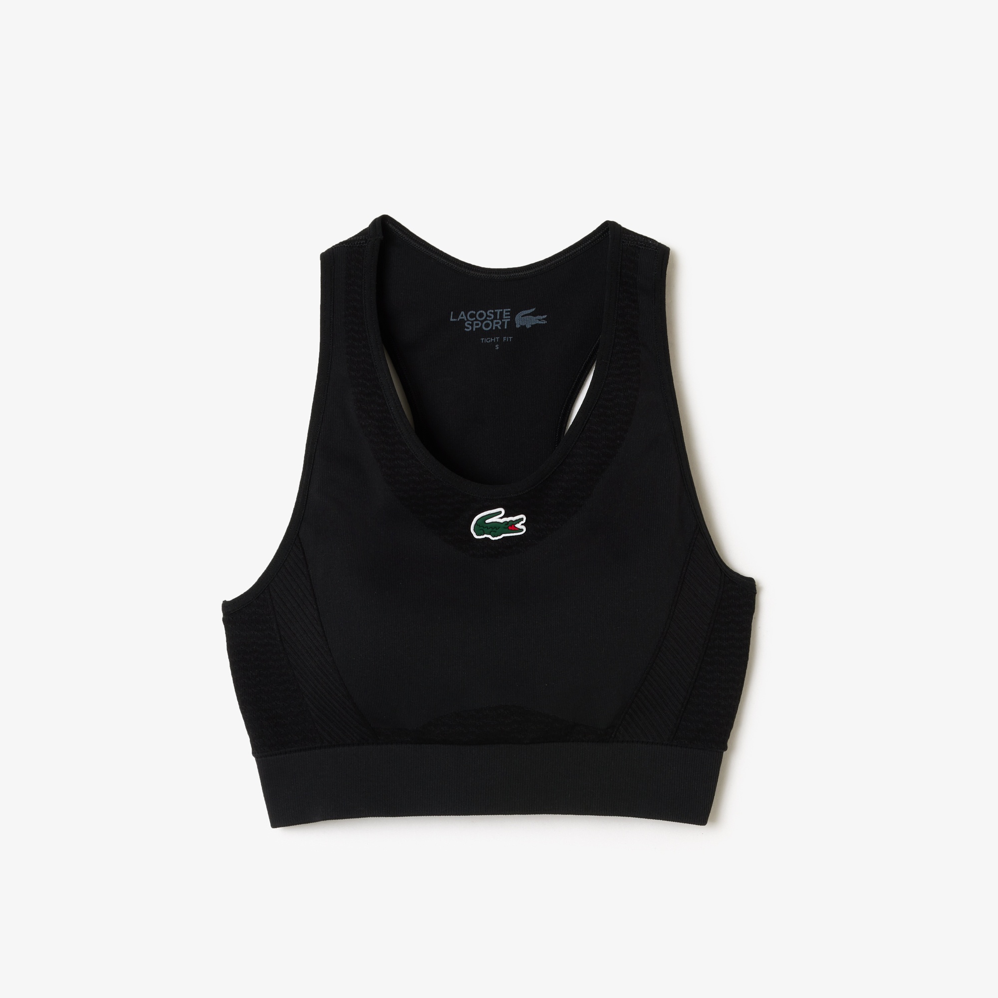 Lacoste Active Kadın Slim Fit Kolsuz Siyah Bra