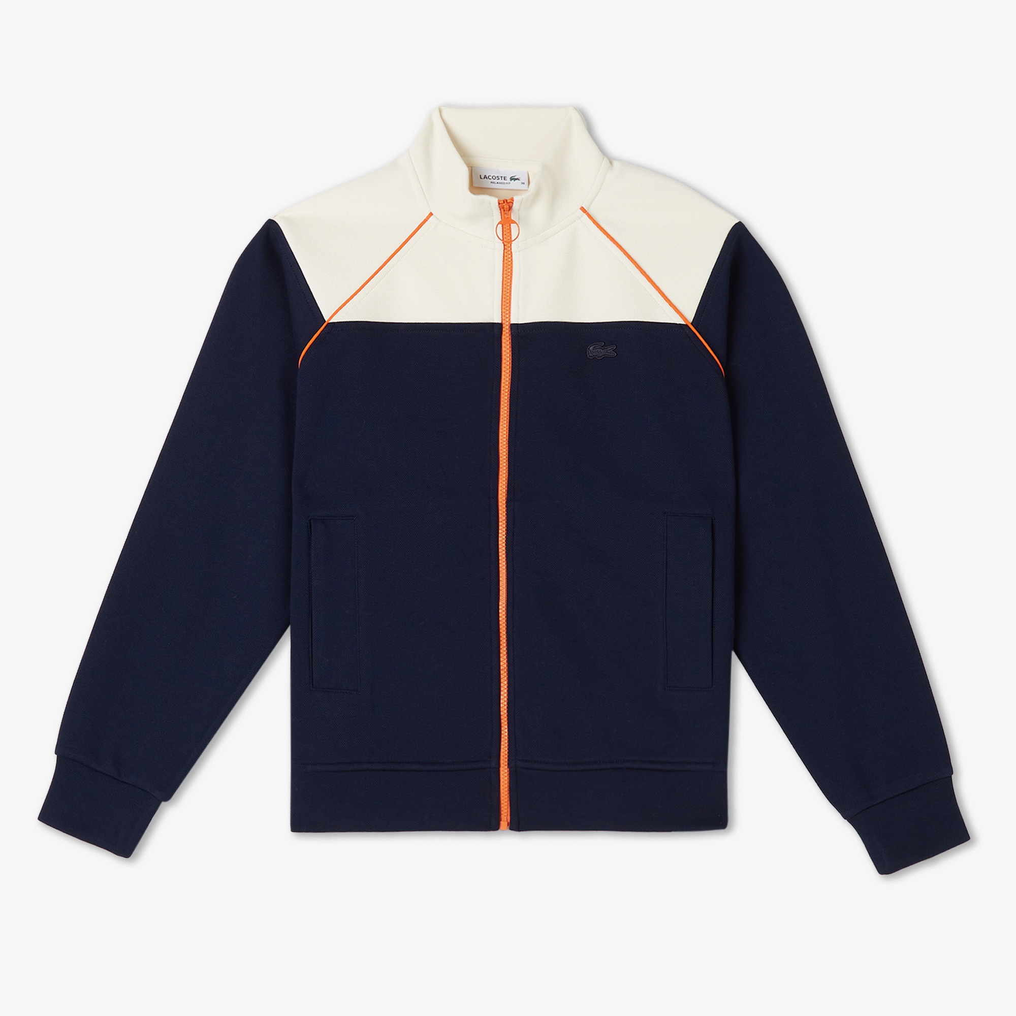 Lacoste Kadın Relaxed Fit Dik Yaka Lacivert Sweatshirt