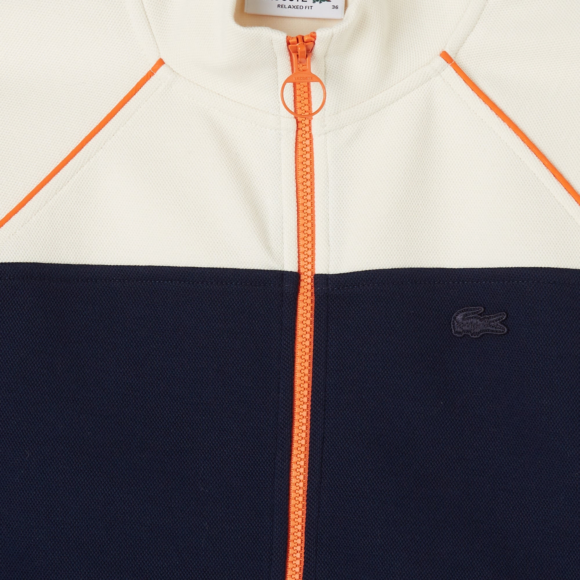 Lacoste Kadın Relaxed Fit Dik Yaka Lacivert Sweatshirt