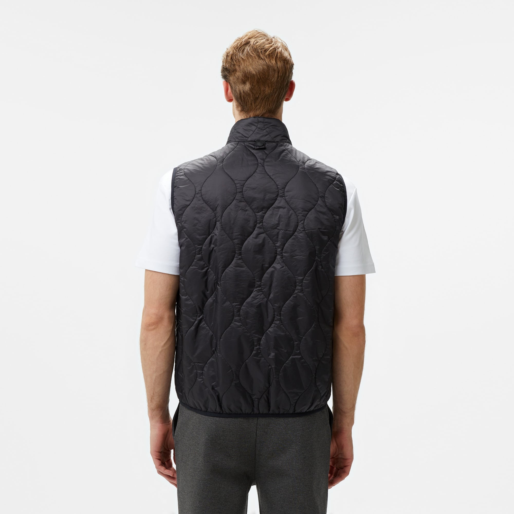 Lacoste Erkek Regular Fit Kapüşonlu Baskılı Siyah Yağmurluk