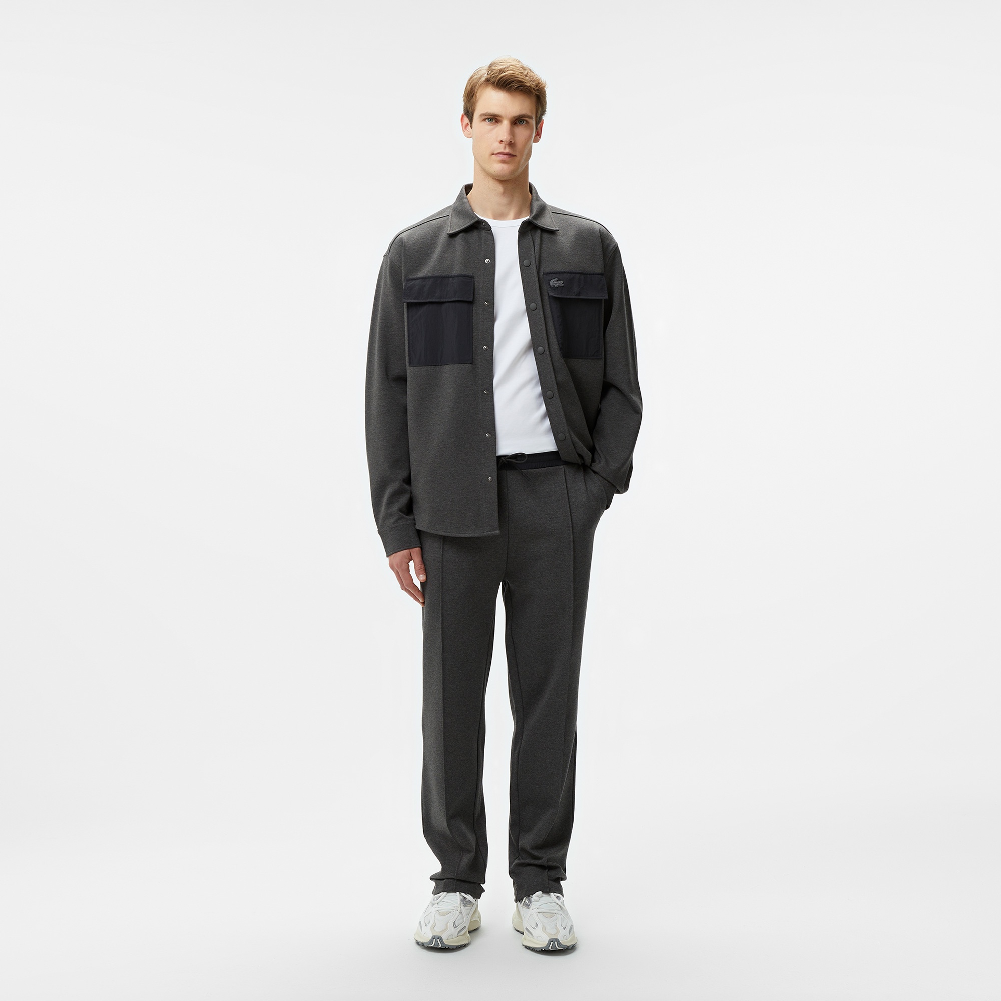 Lacoste Erkek Tapered Fit Chino Gri Pantolon