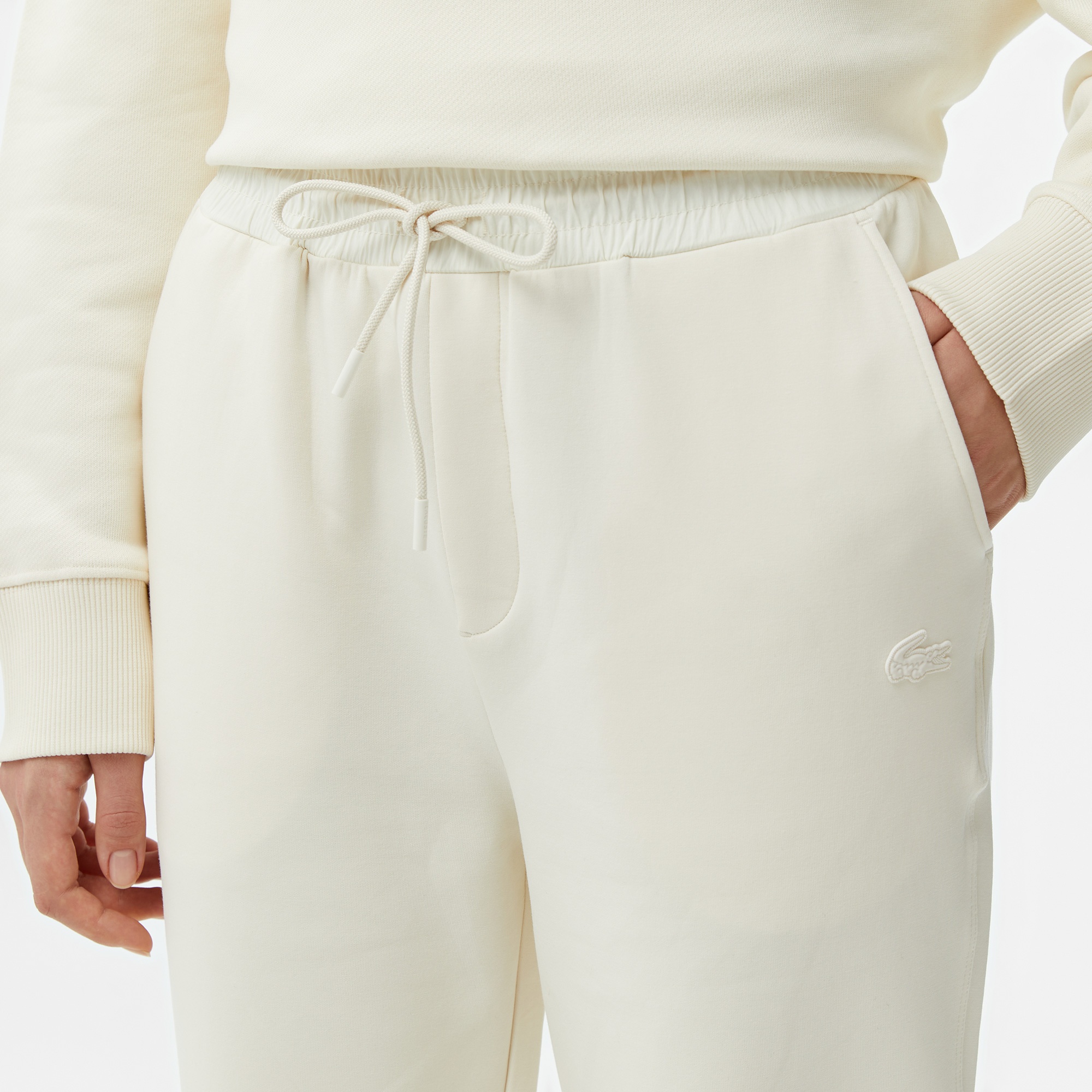 Lacoste Kadın Jogger Beyaz Pantolon