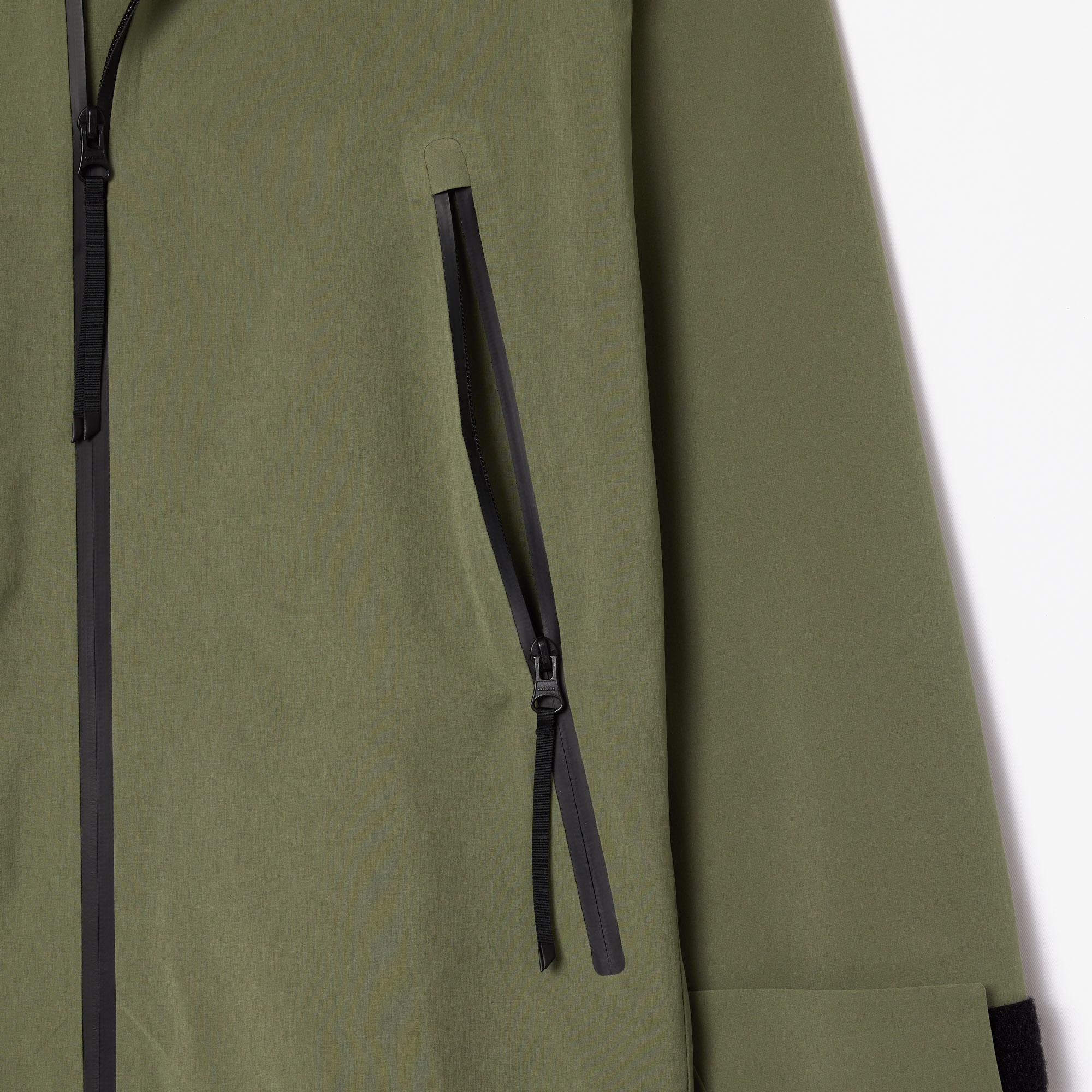 Lacoste Kadın Oversize Fit Uzun Kollu Kapüşonlu Haki Trençkot