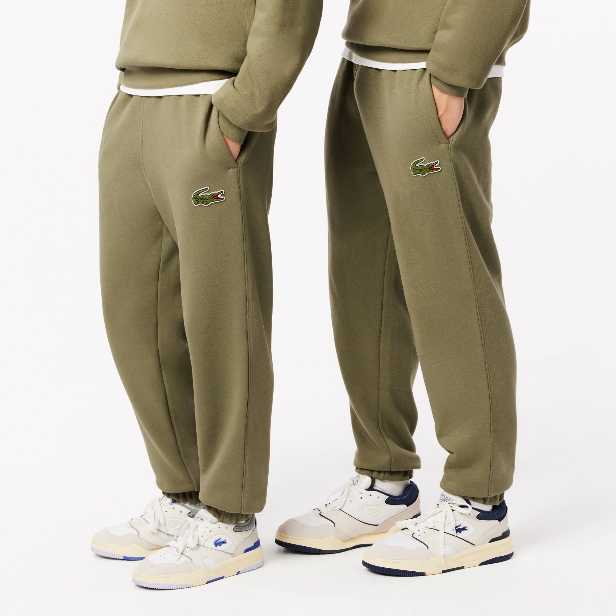 Lacoste Unisex Relaxed Fit Organik Pamuk Haki Eşofman Altı