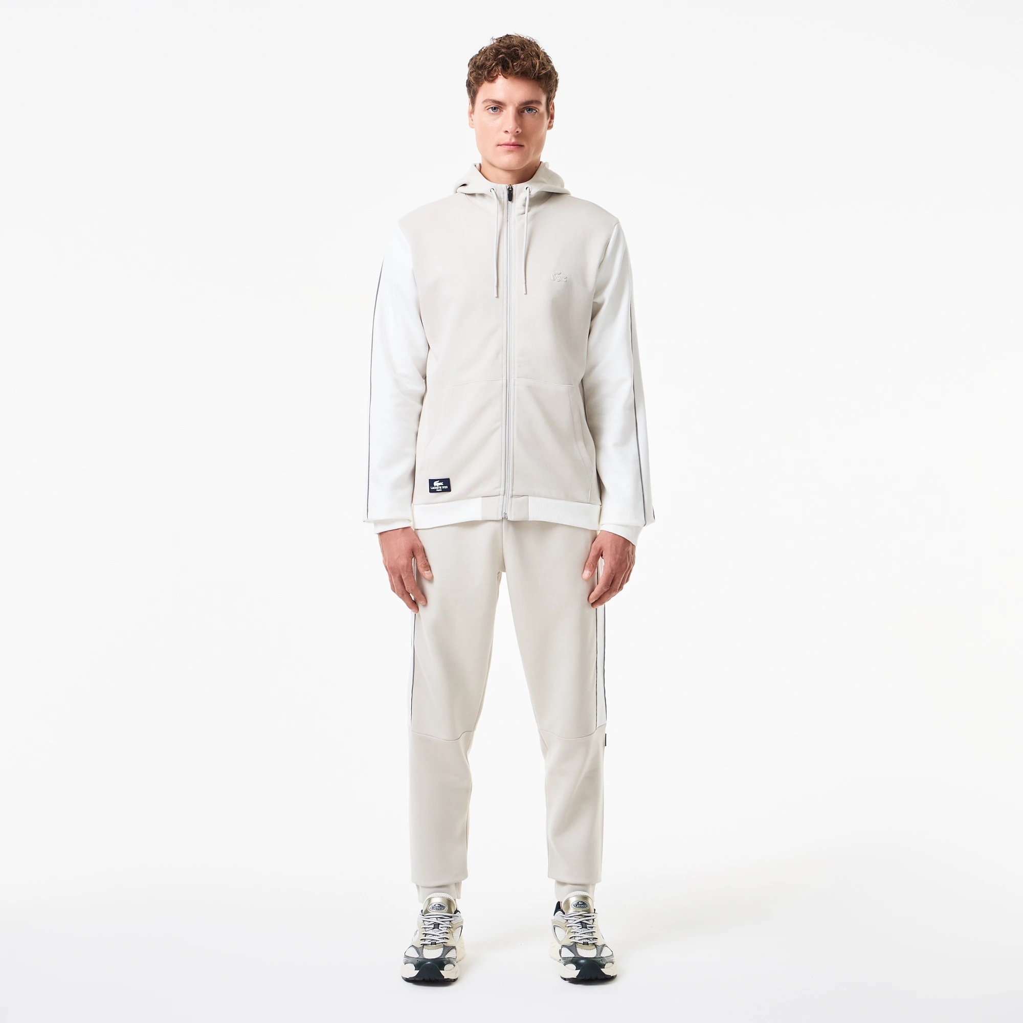 Lacoste Erkek Slim Fit Kapüşonlu Gri Sweatshirt