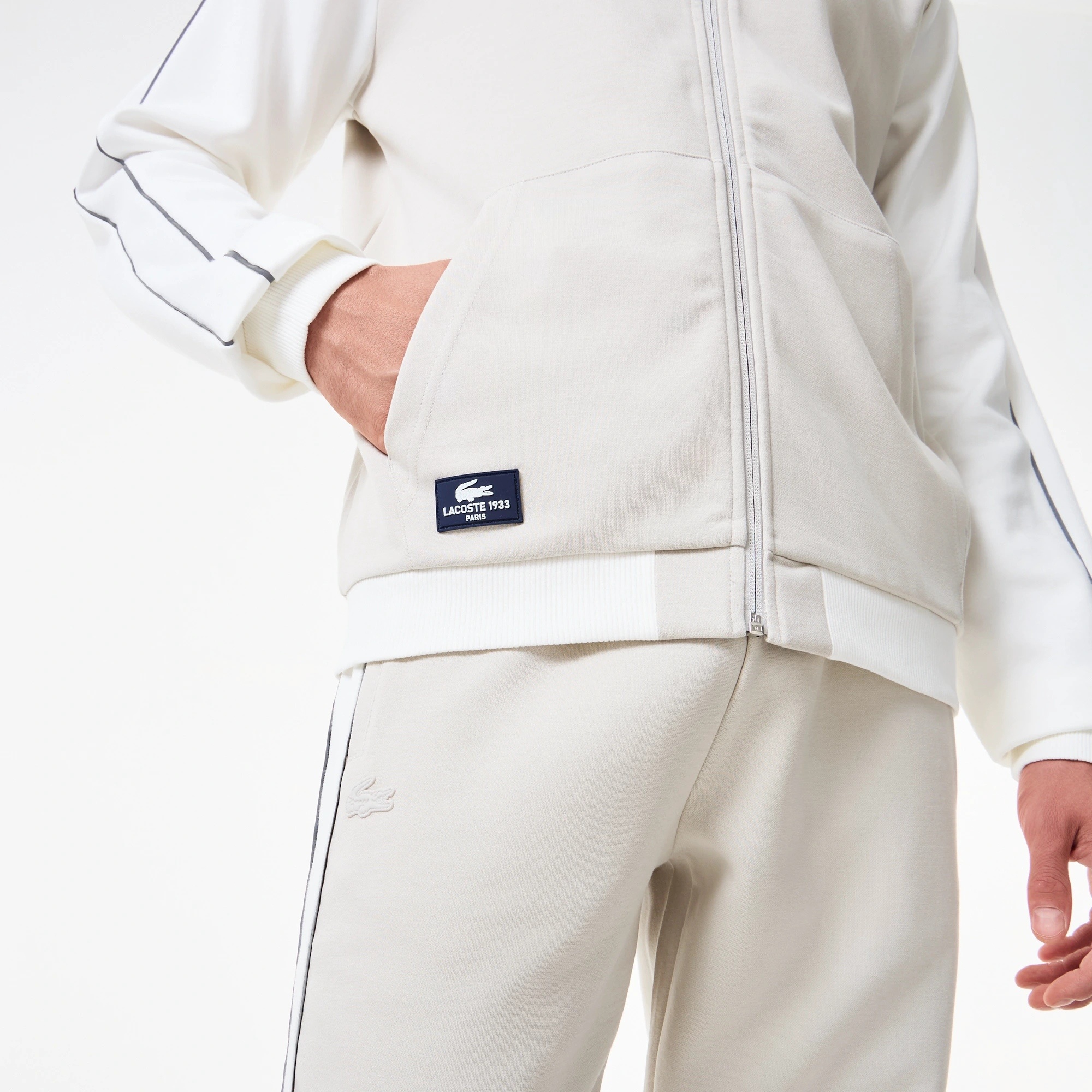 Lacoste Erkek Slim Fit Kapüşonlu Gri Sweatshirt