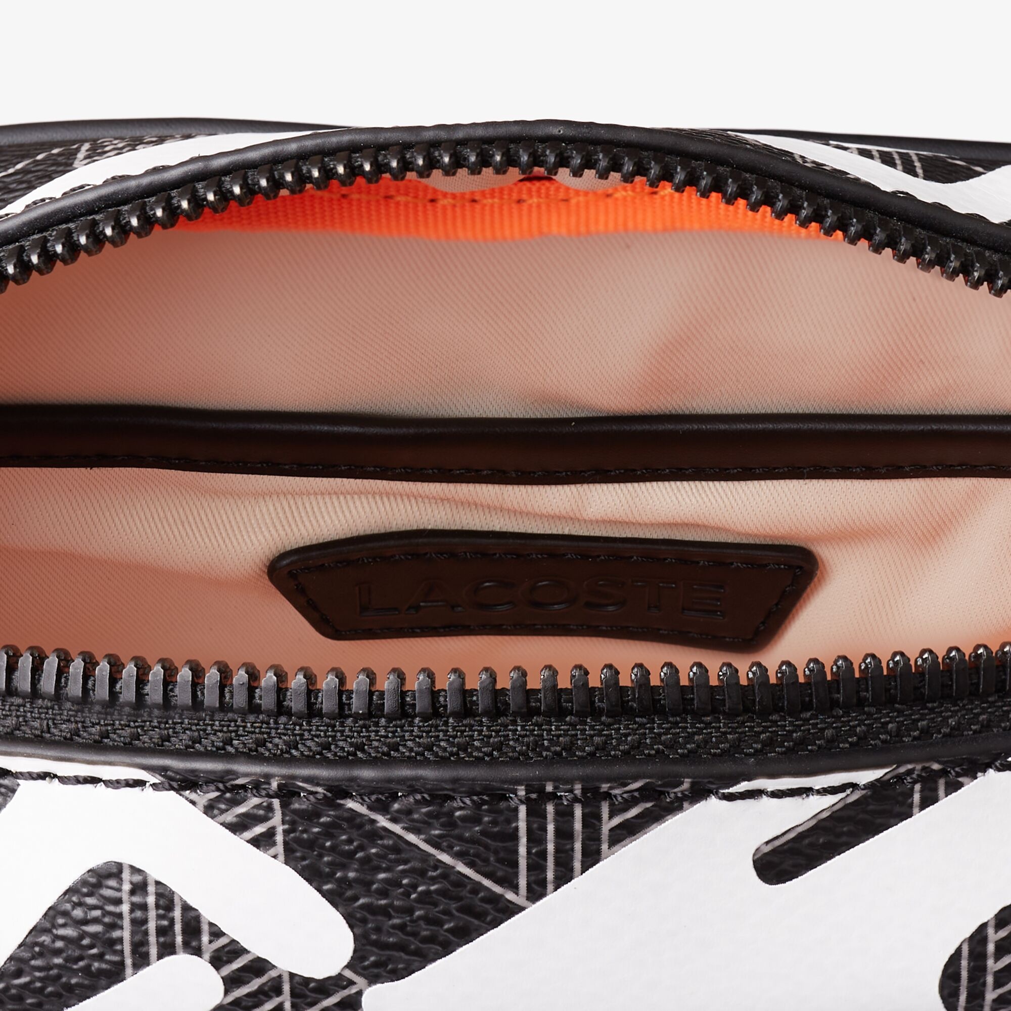 Lacoste The Blend Erkek Baskılı Monogram Siyah Postacı Çantası