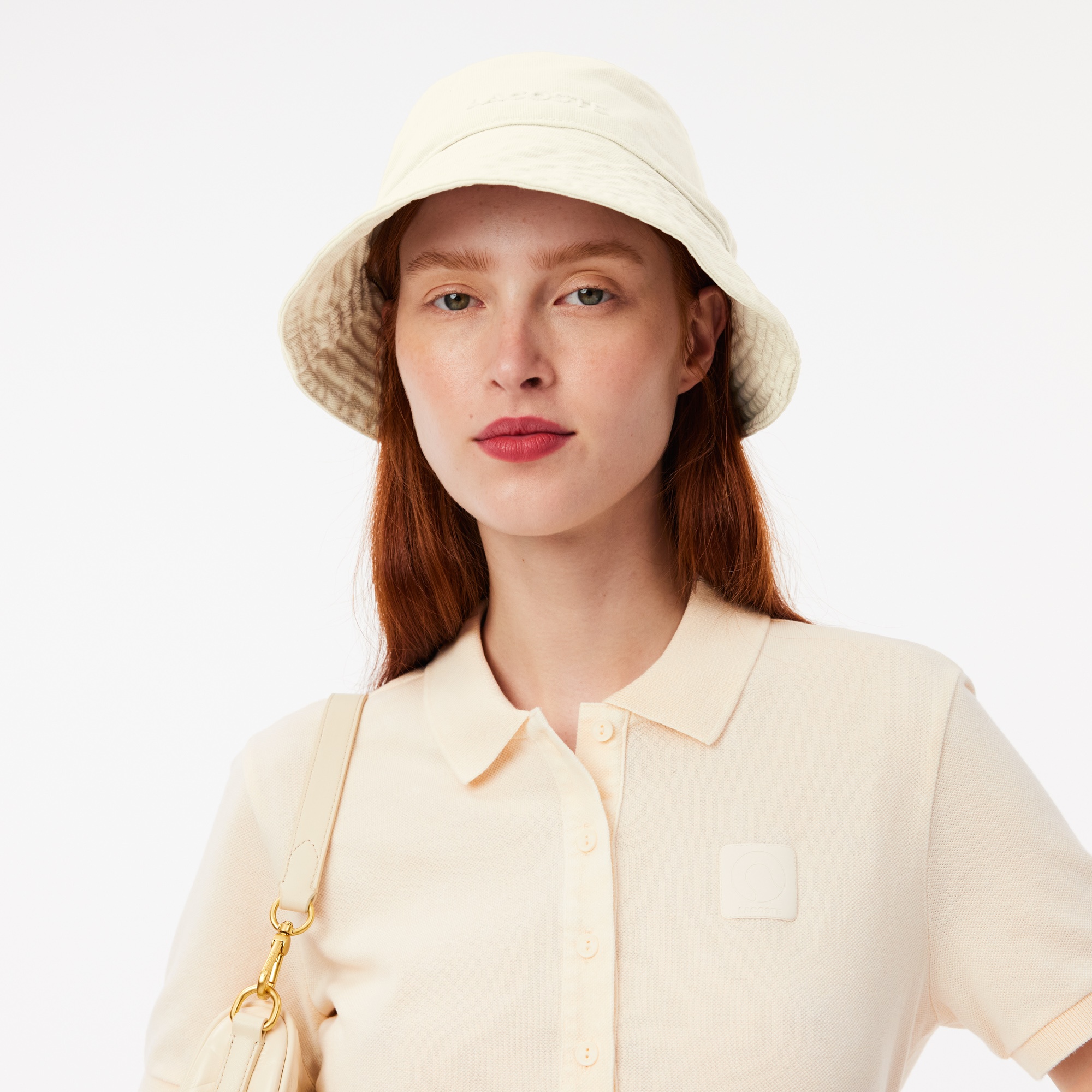 Lacoste Kadın Krem Şapka